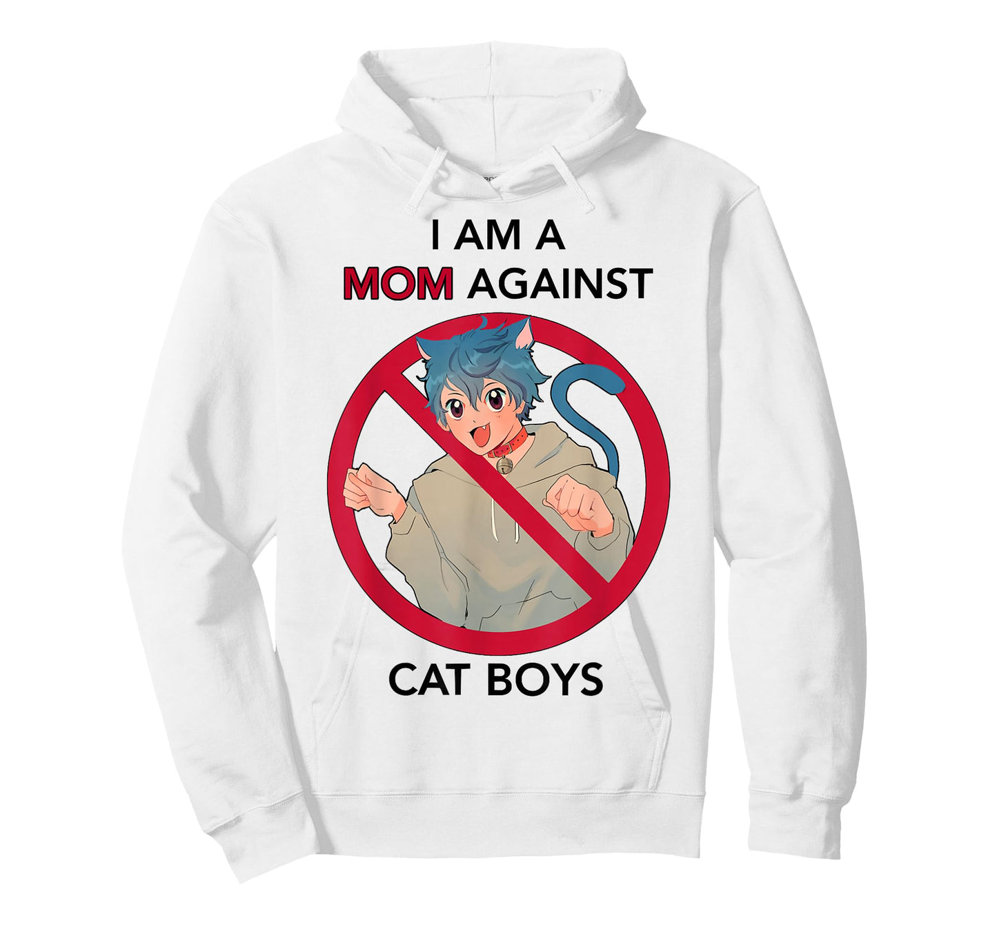 I Am A Mom Against Cat Boys | Anime Cat Neko Lover Girls Boy T-Shirt