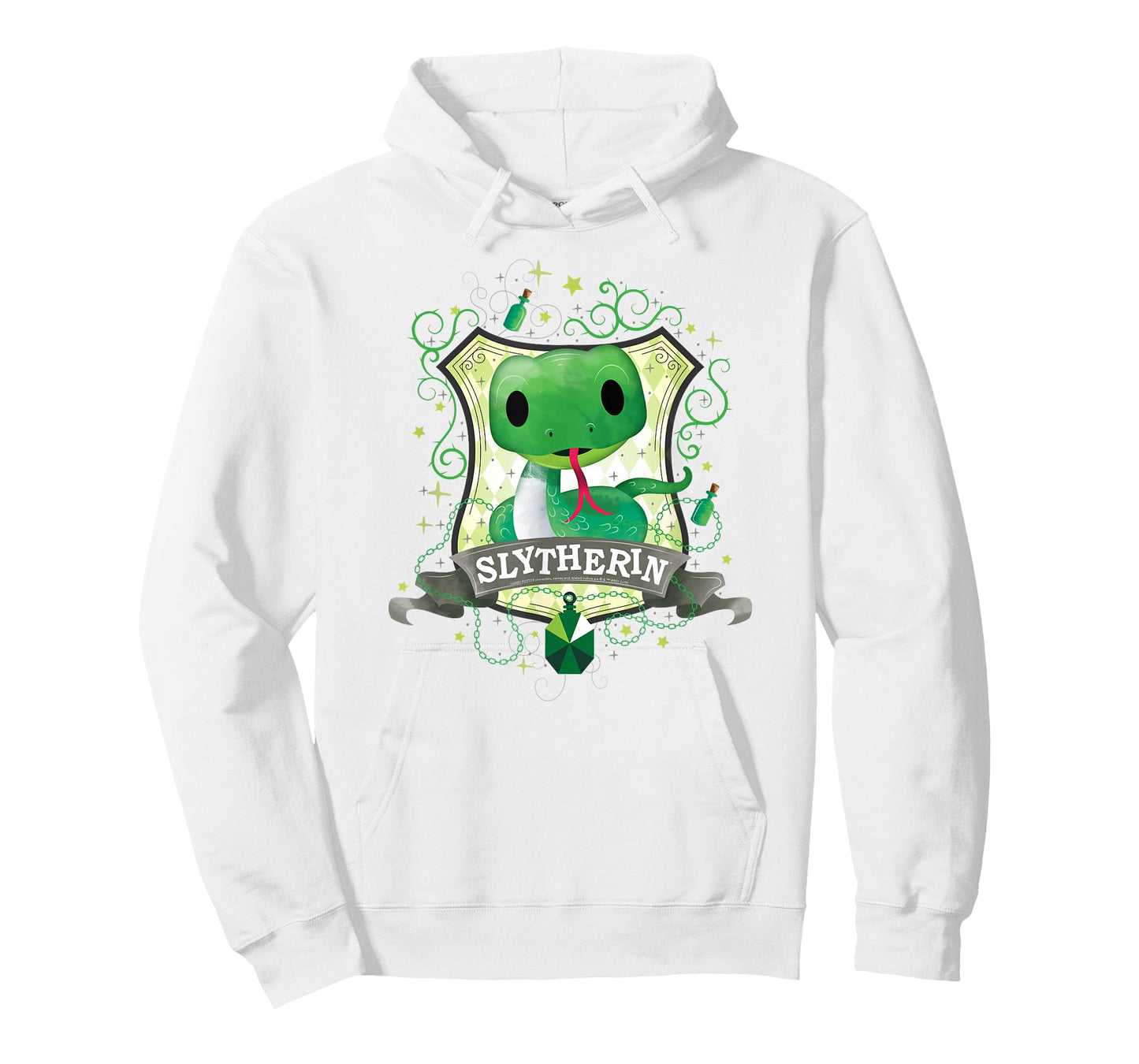 Harry Potter Watercolor Slytherin Crest T-Shirt