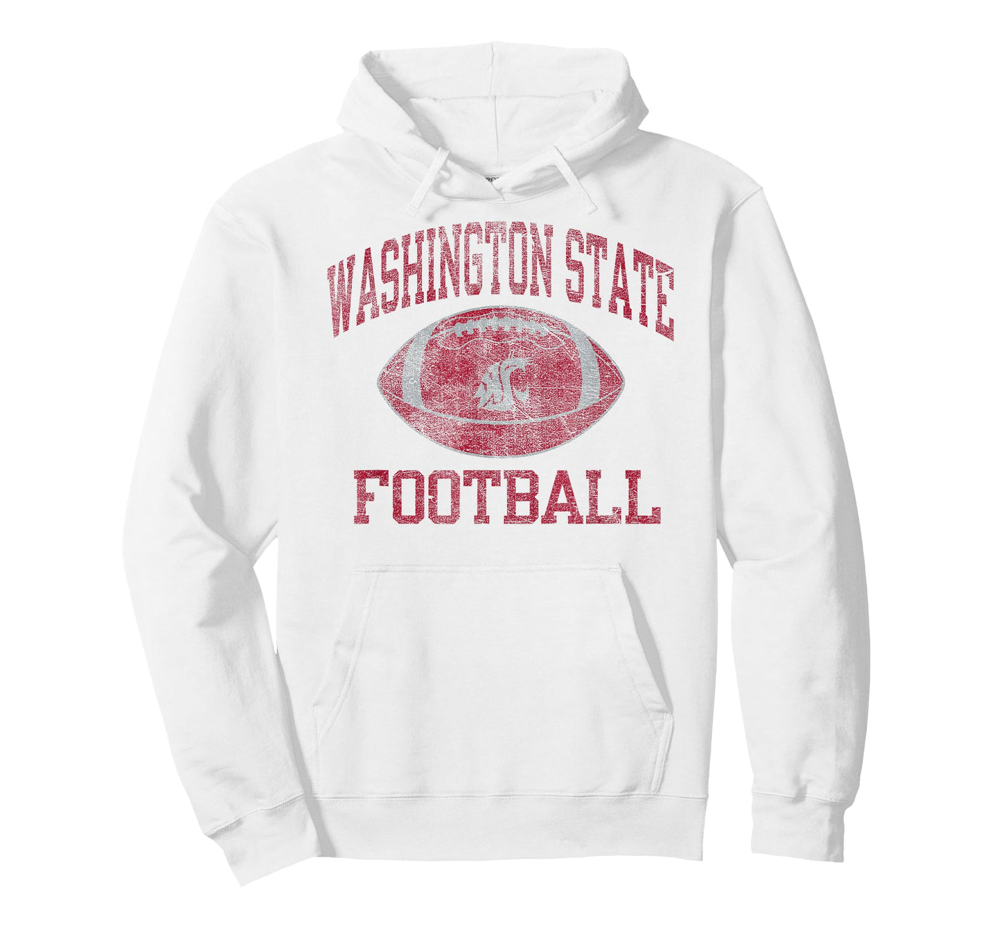 Washington State Cougars Football Intensity Vintage White T-Shirt