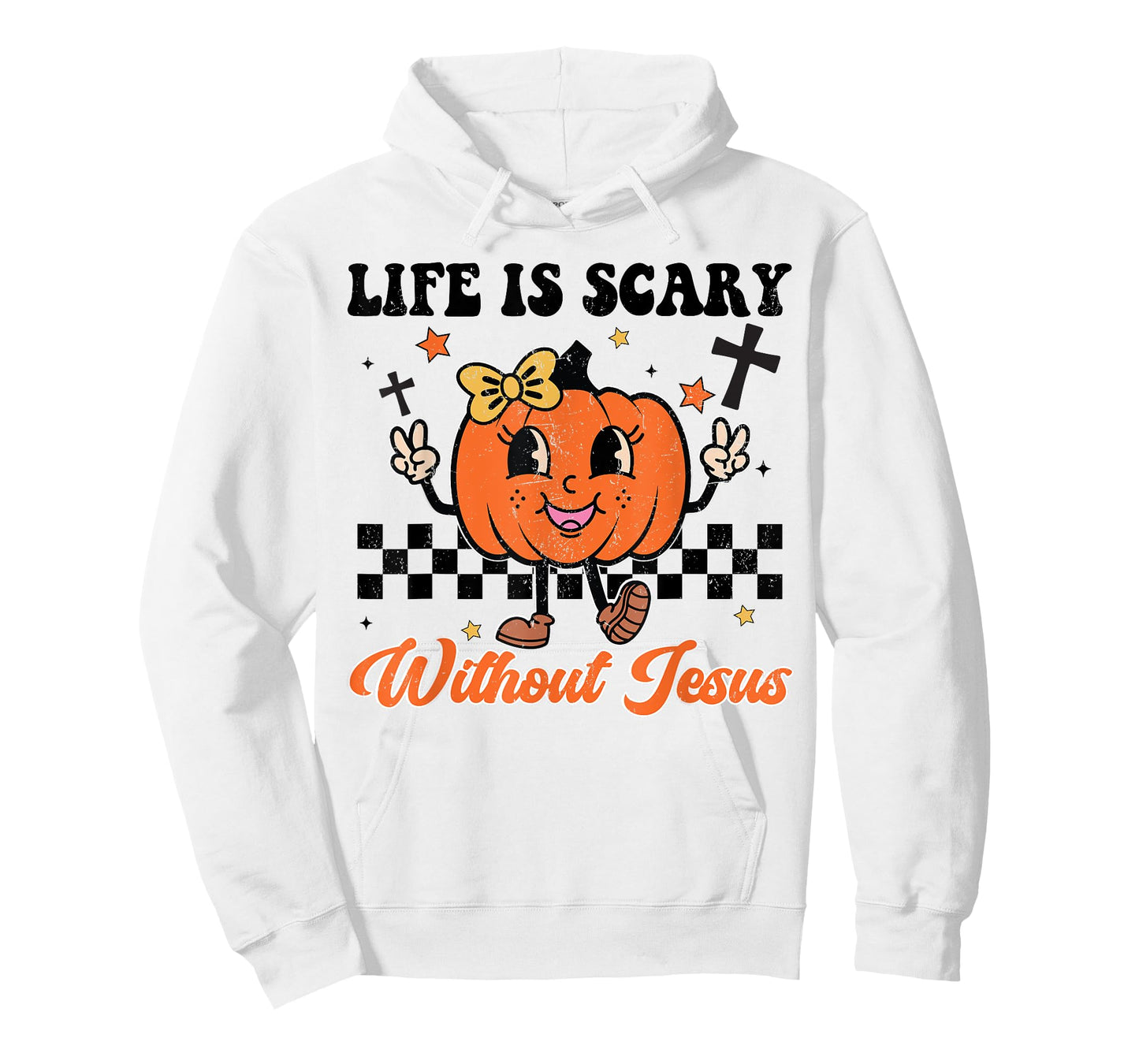 Christian Halloween Life Is Scary Without Jesus Girl Toddler T-Shirt