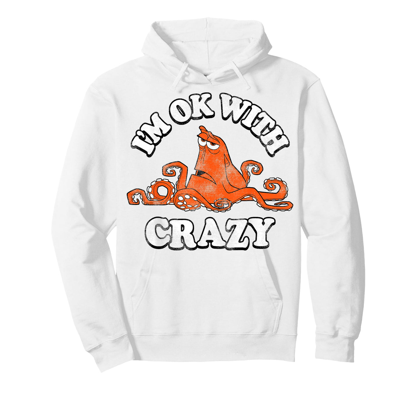 Disney Pixar Finding Dory Hank I'm Ok with Crazy Vintage T-Shirt