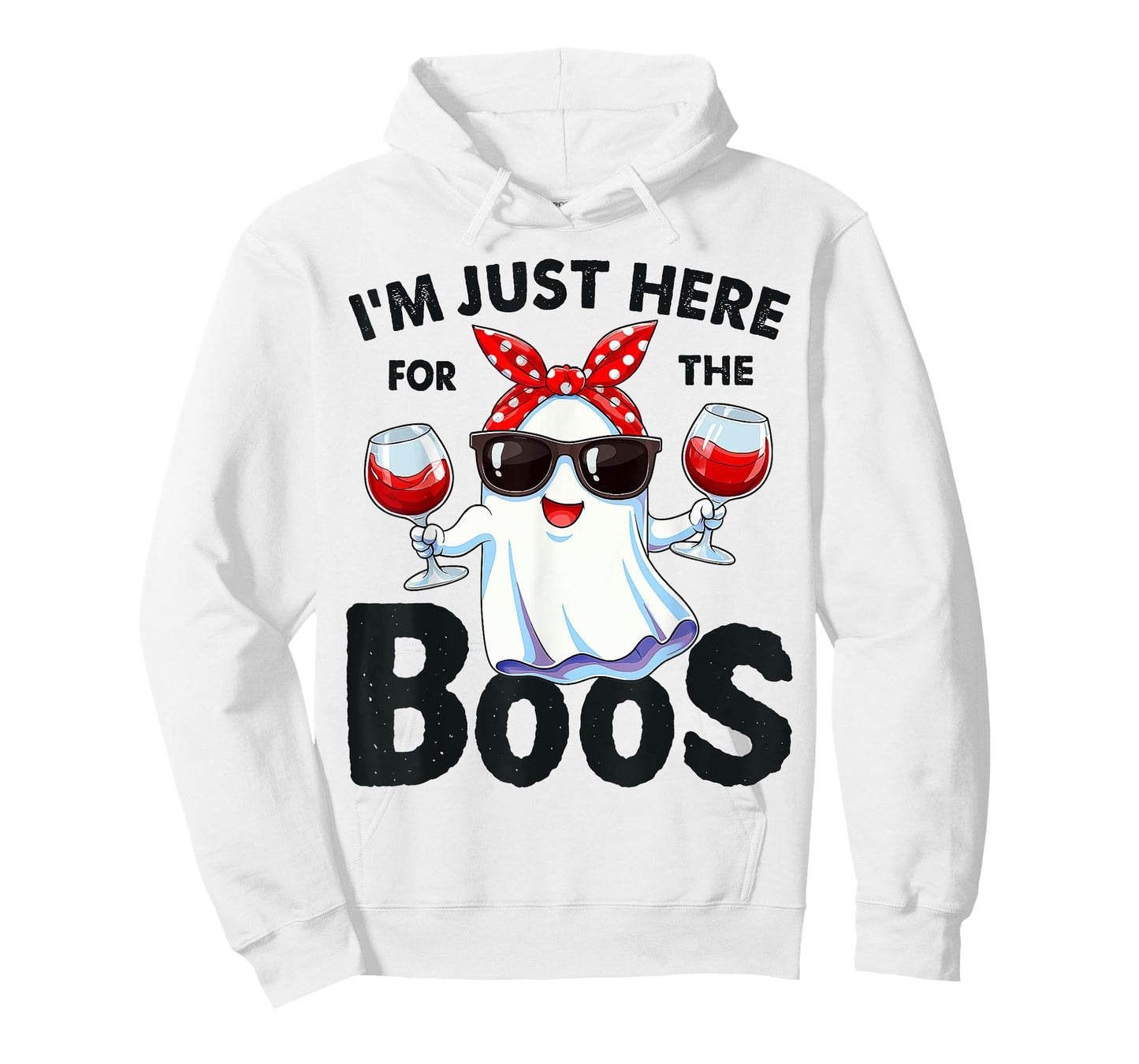 Funny Halloween Ghost I'm Just Here For The Boos vintage T-Shirt