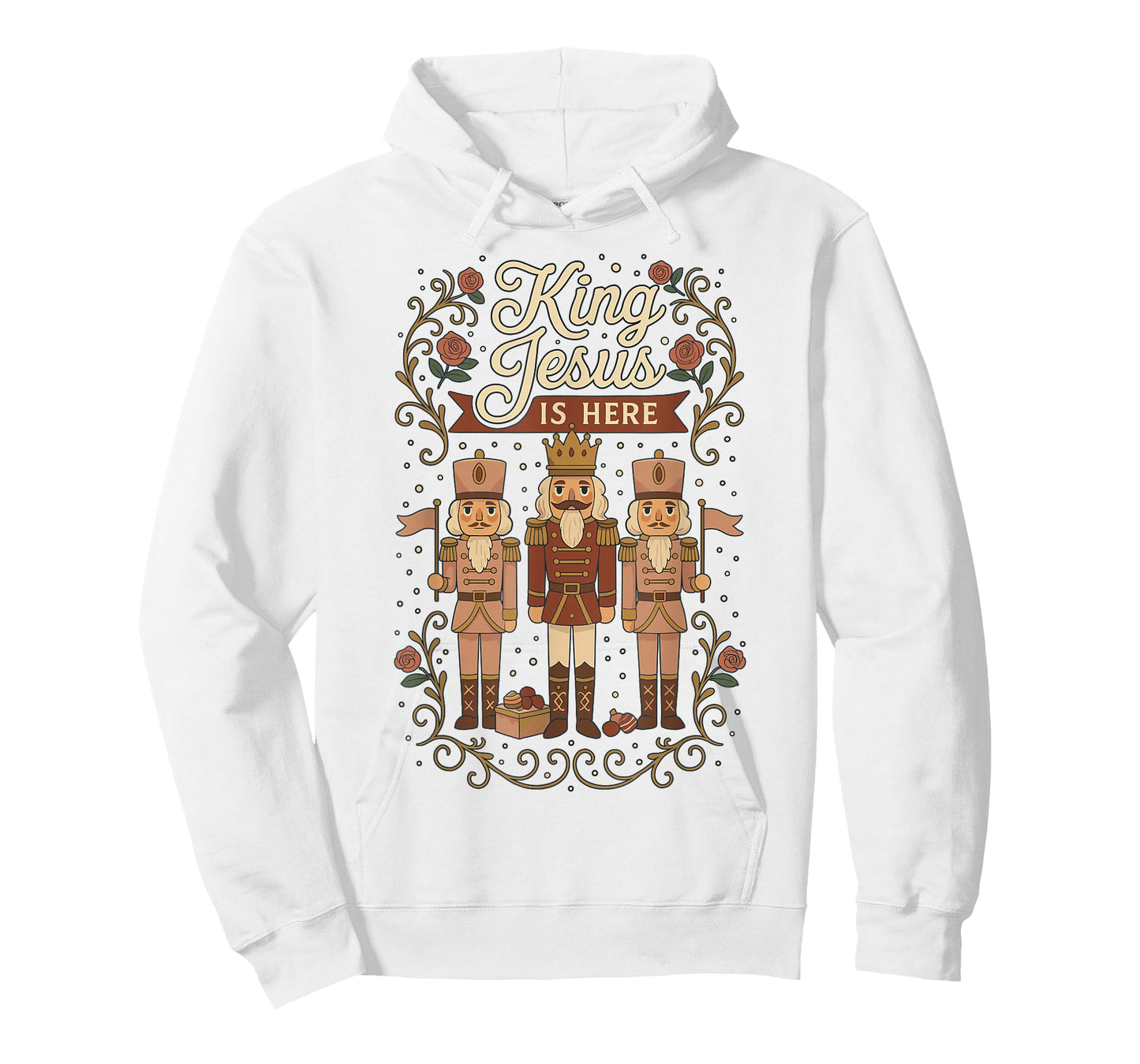 King Jesus is Here Funny Christmas Nutcracker Outfit T-Shirt