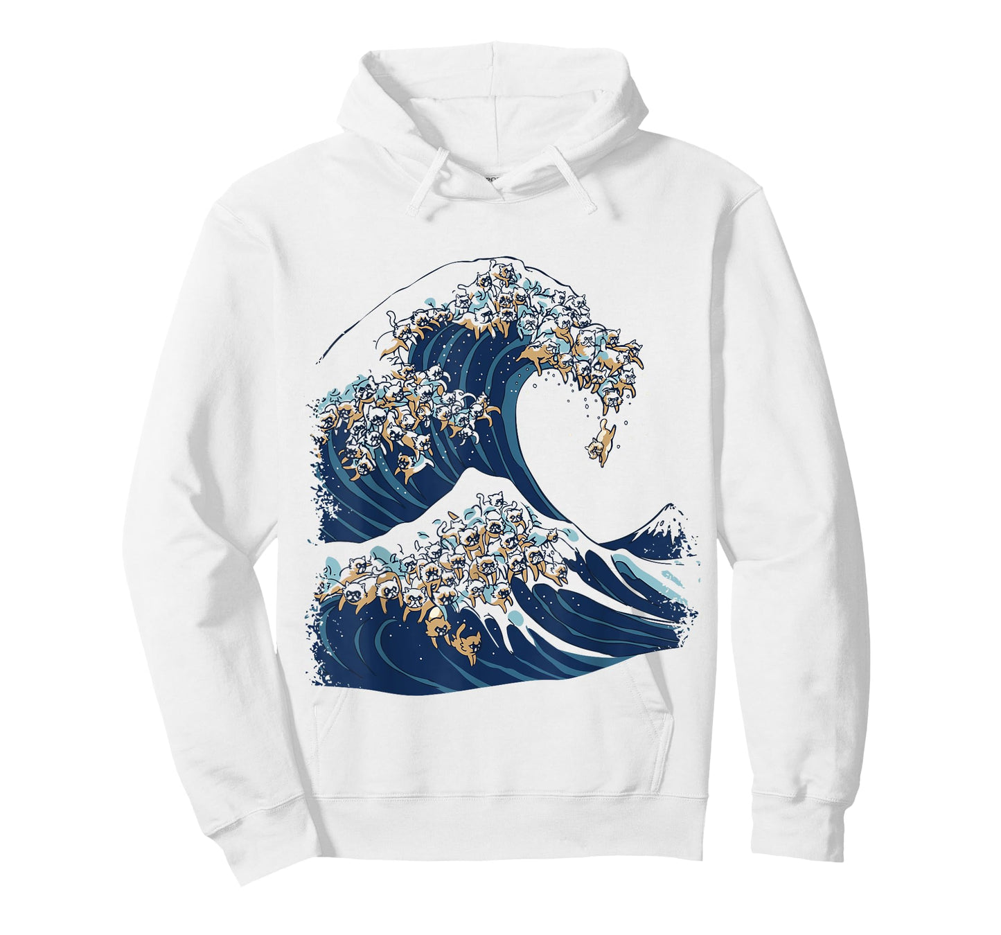 The Great Wave of Cats Japanese Art T-Shirt T-Shirt