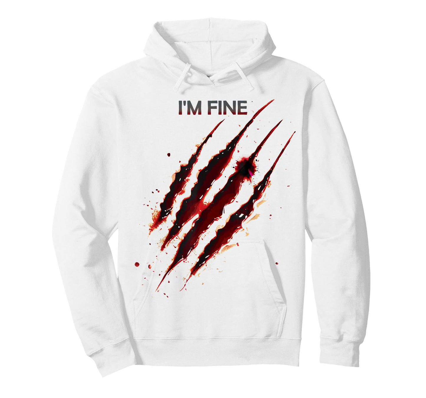 I'm Fine Bloody Shirt Zombie Blood Splatter Halloween T-Shirt