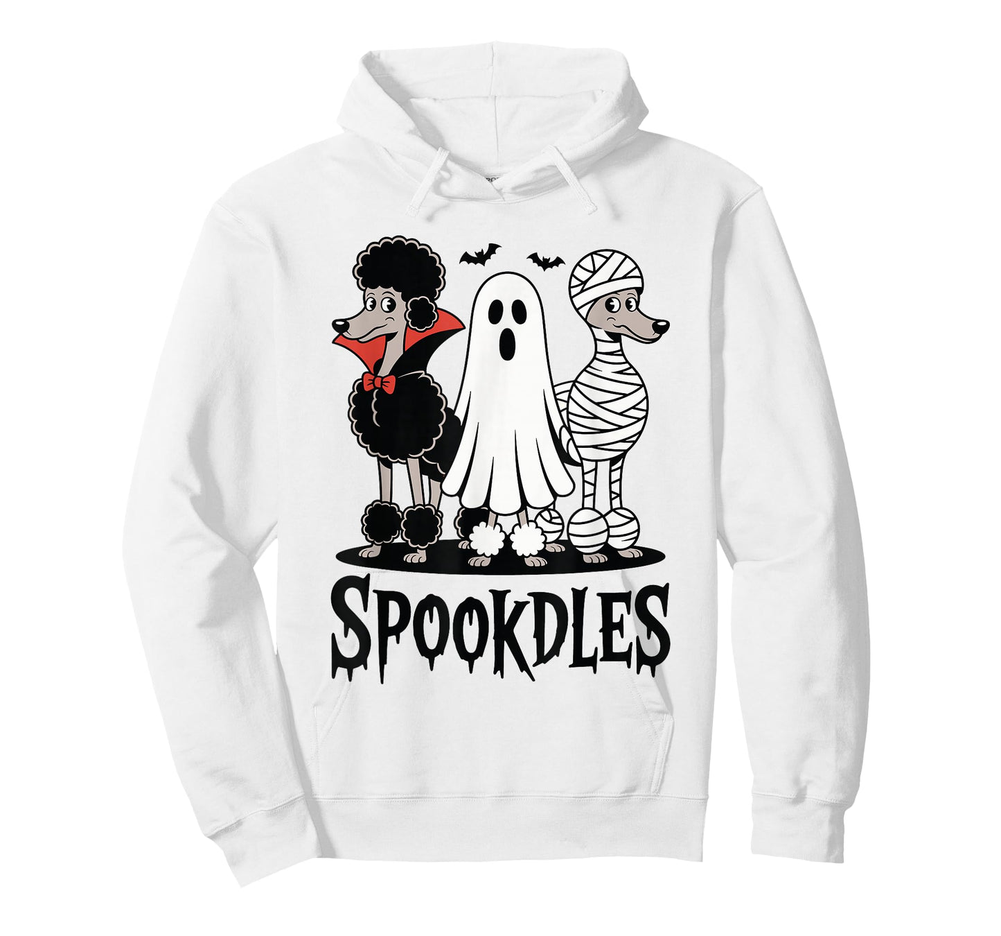 Spookdles Funny Halloween Poodle Costume Pun Dog Lover T-Shirt