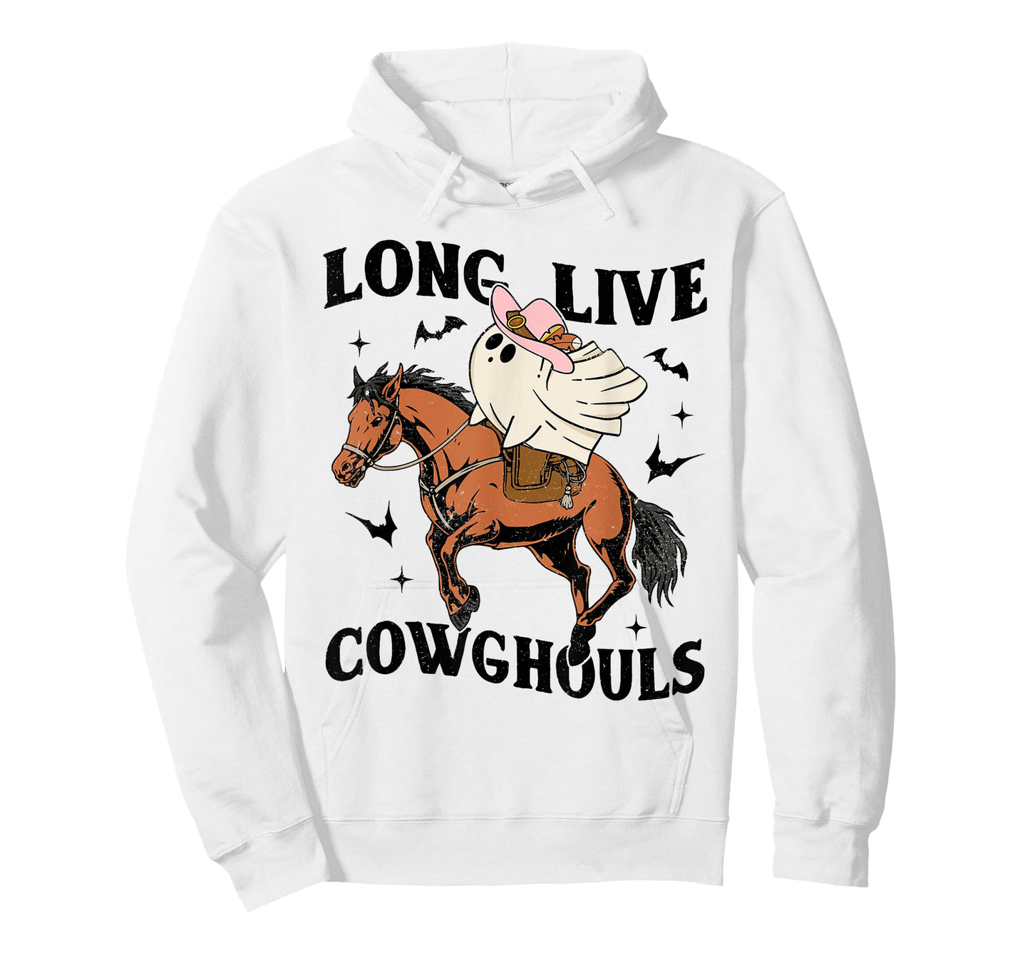 Long Live Cowghouls Halloween Cowboy Ghost Riding Horse T-Shirt