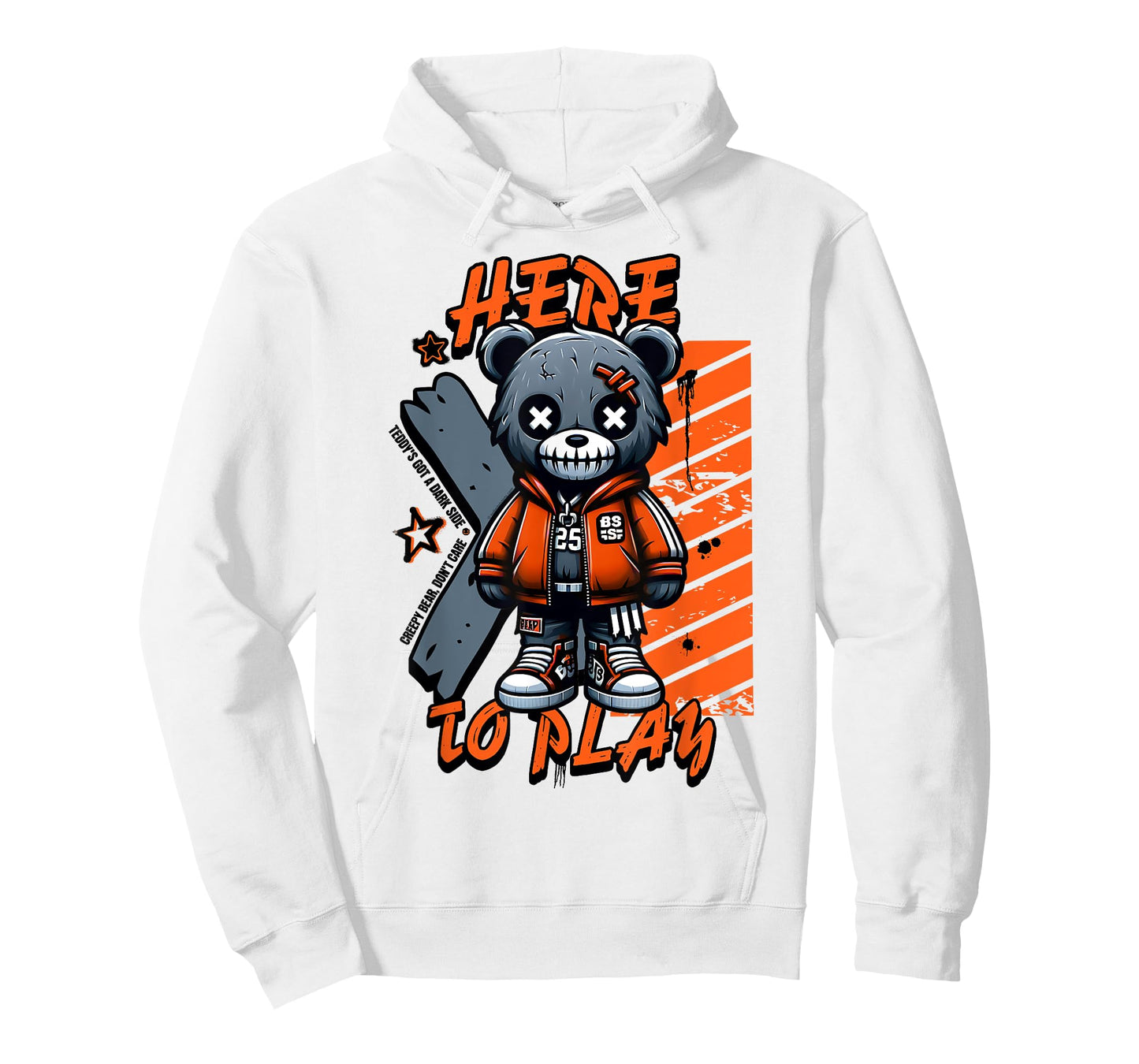 Scary Cute Teddy Bear Here to Play Pastel Goth Style Creepy T-Shirt
