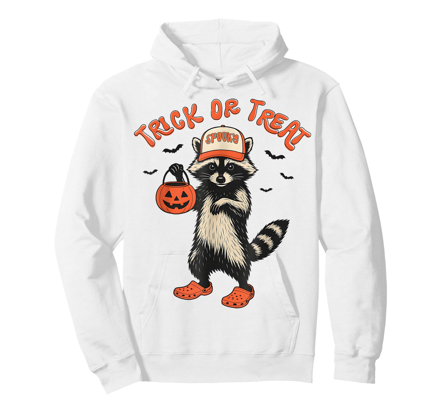 Trick Or Treat Spooky Raccoon Feral Halloween Men Women Kid T-Shirt