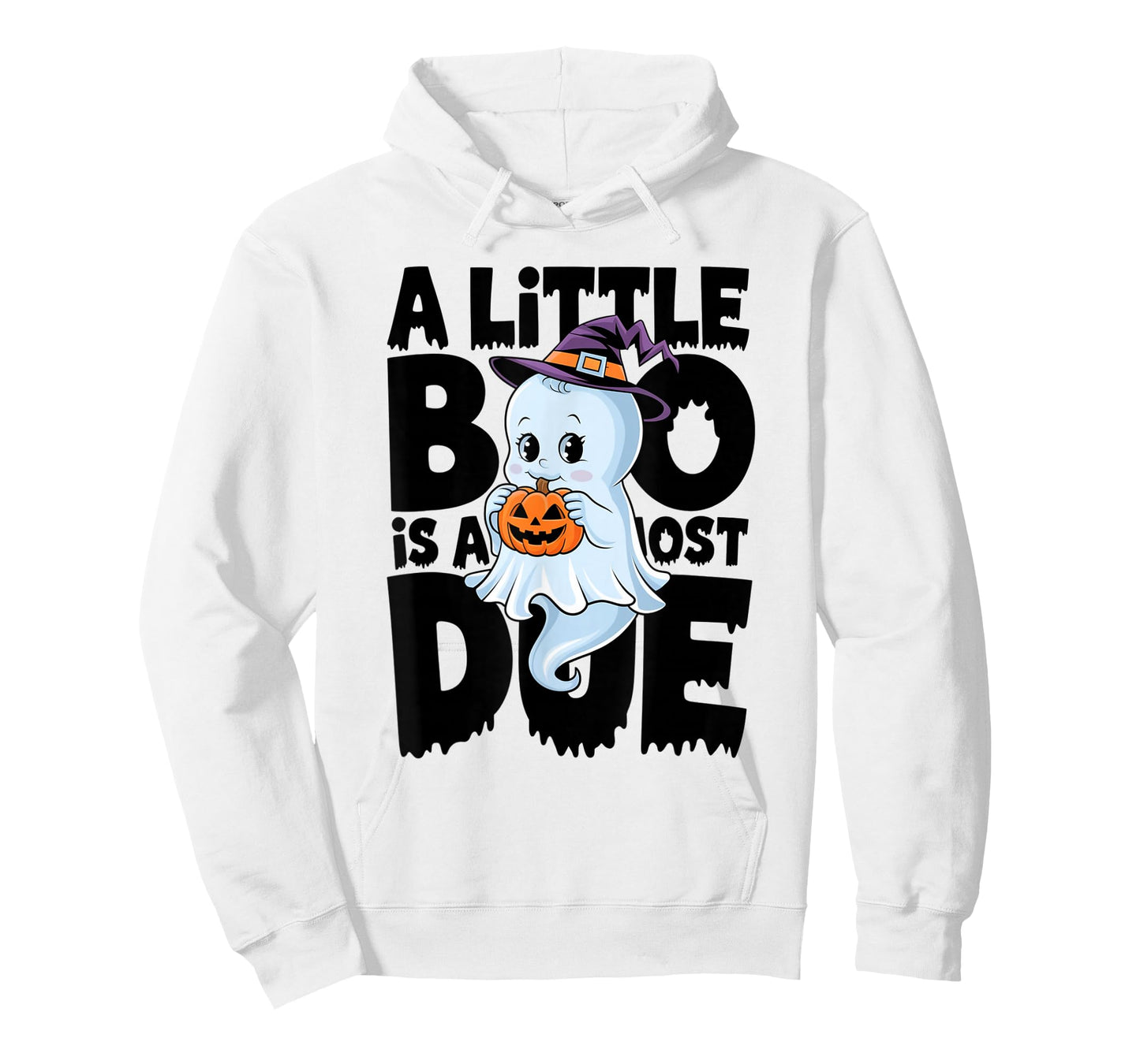 Little Boo Is Almost Due Halloween Pregnant Baby Ghost T-Shirt
