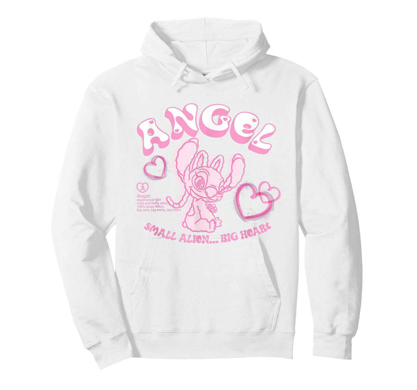 Disney Lilo & Stitch Angel Small Alien Big Heart T-Shirt