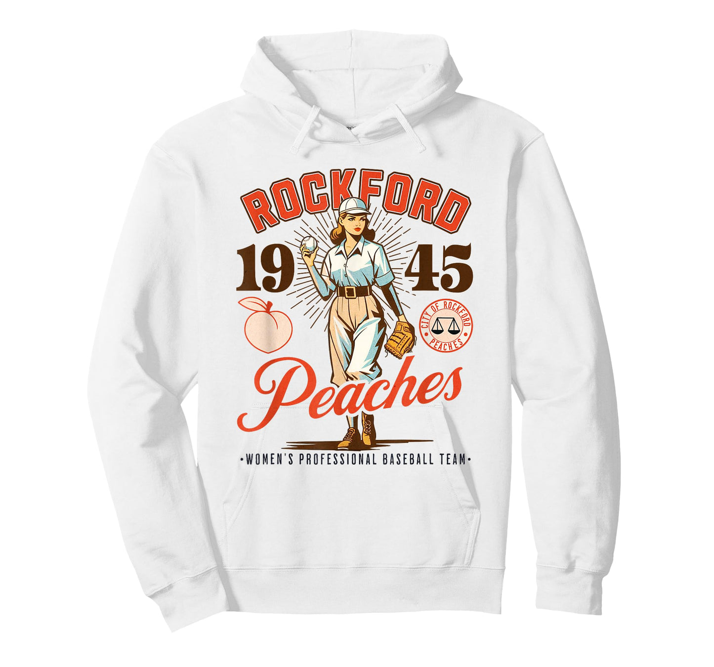 Rockford Peaches Women's Baseball Team T-Shirt