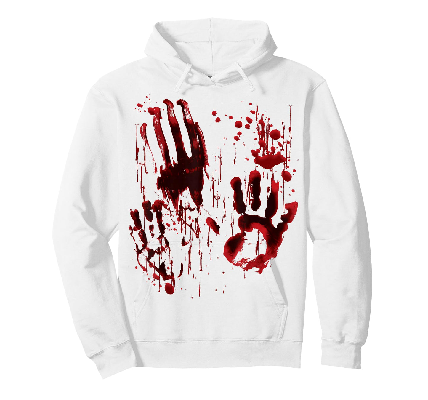 Blood Splatter Blood Stained Bloody Hand Print Zombie Horror T-Shirt