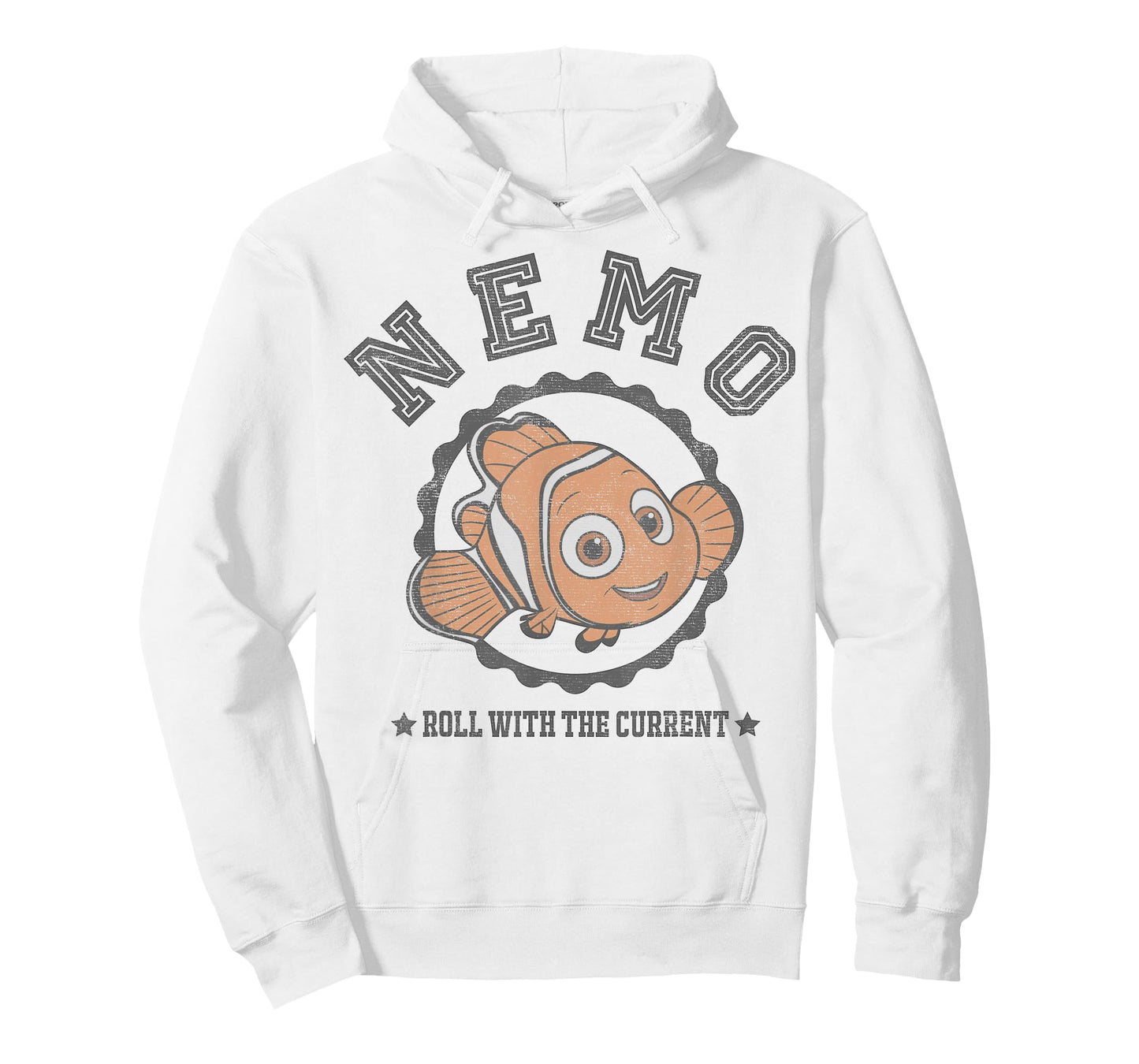 Disney Pixar Finding Dory Nemo Roll with The Current Logo T-Shirt
