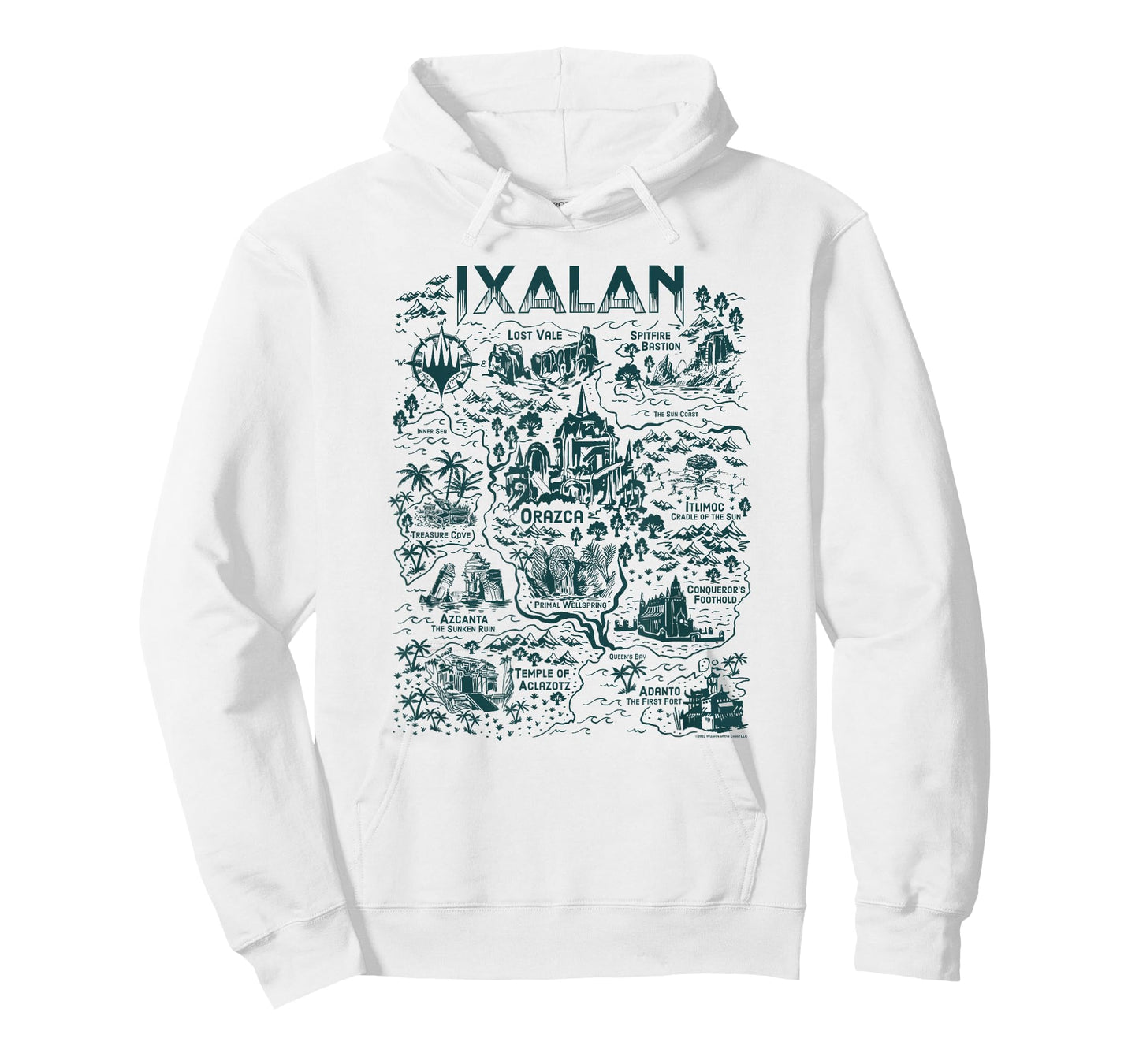 Magic: The Gathering Wizards Of The Coast Ixalan Map Vintage T-Shirt