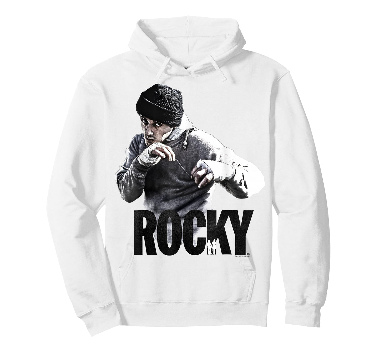 Rocky Shadow Boxing Portrait Logo T-Shirt