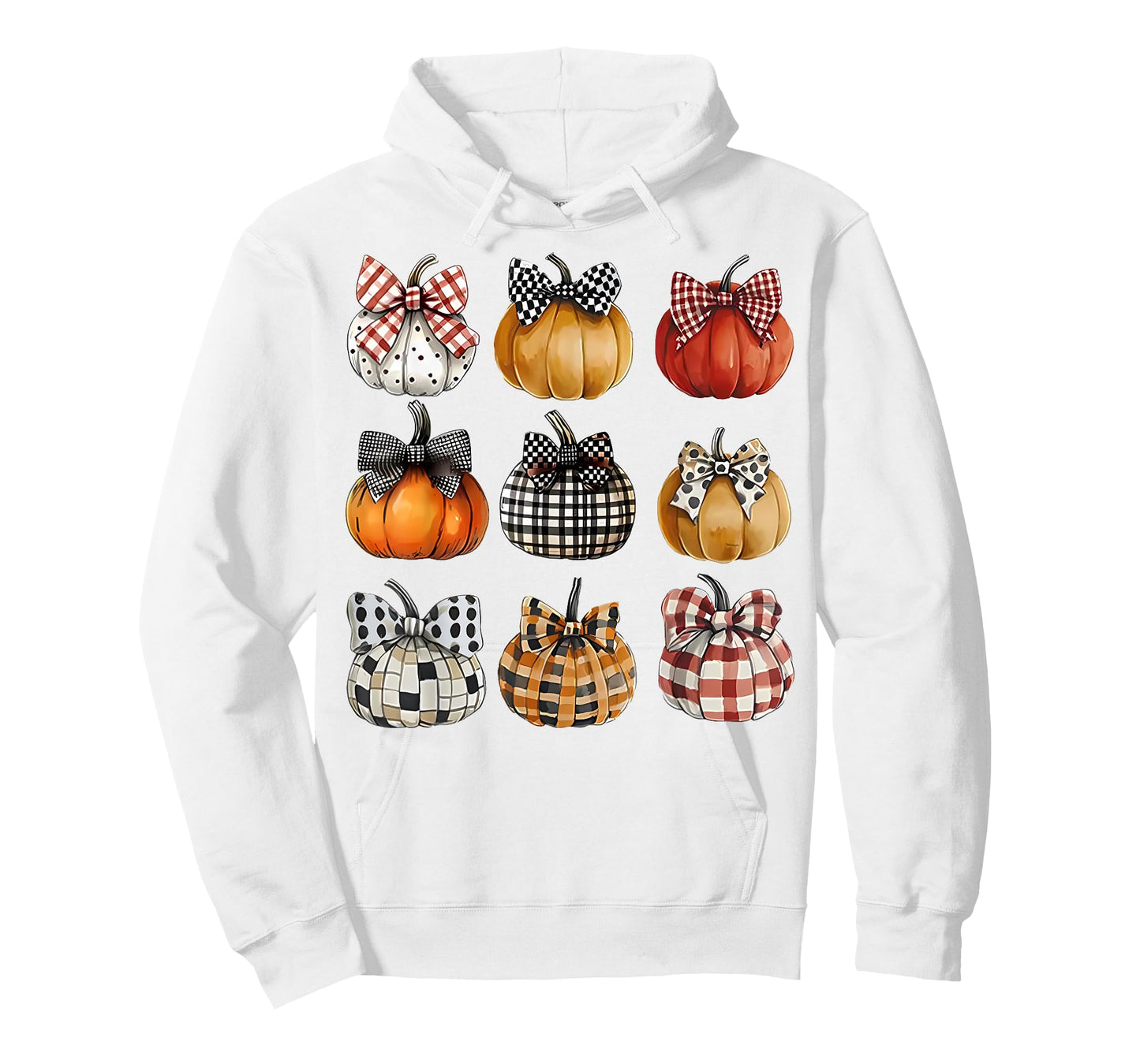 Coquette Bow Pumpkin Season Thanksgiving Autumn Fall Leaves T-Shirt