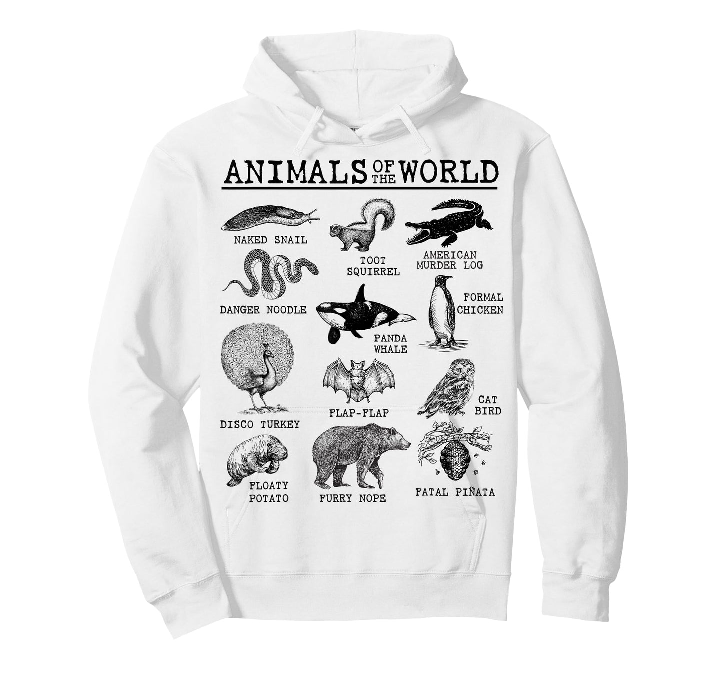 All Animals of The World - Vintage Funny Animal Meme Name T-Shirt