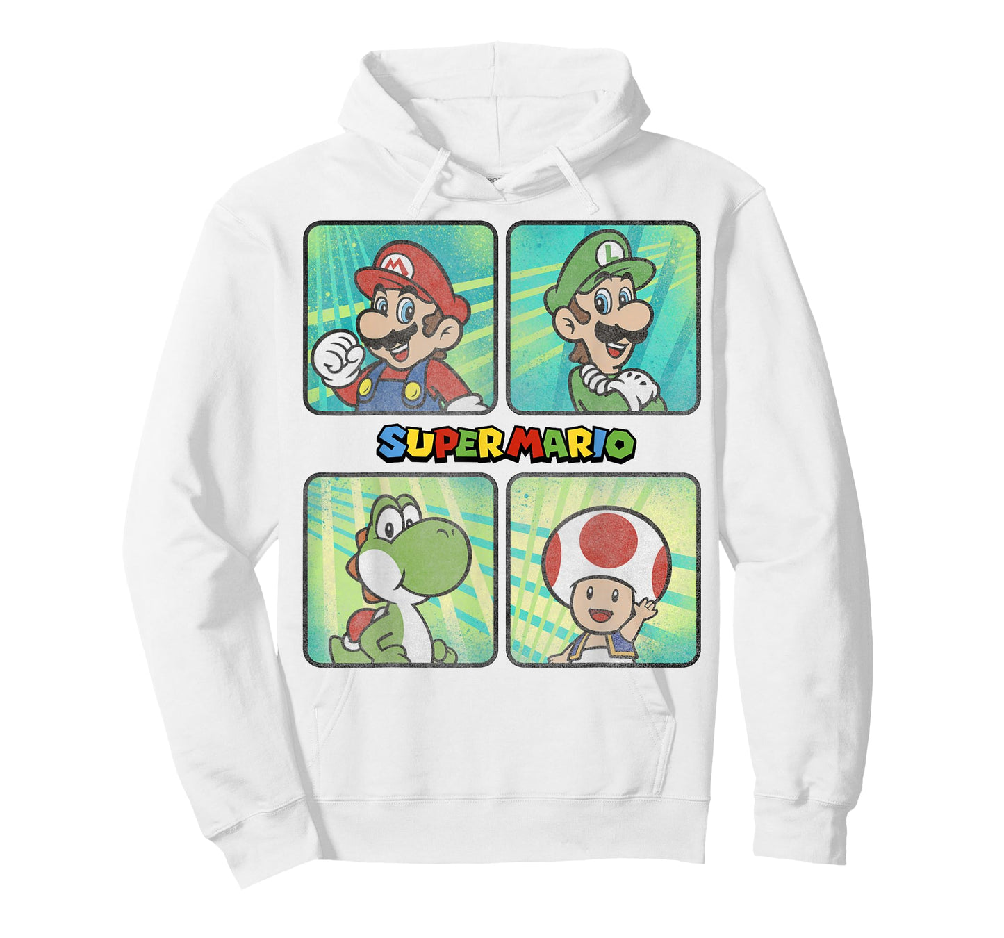 Nintendo Super Mario Brothers Yoshi Toad Splatter T-Shirt T-Shirt