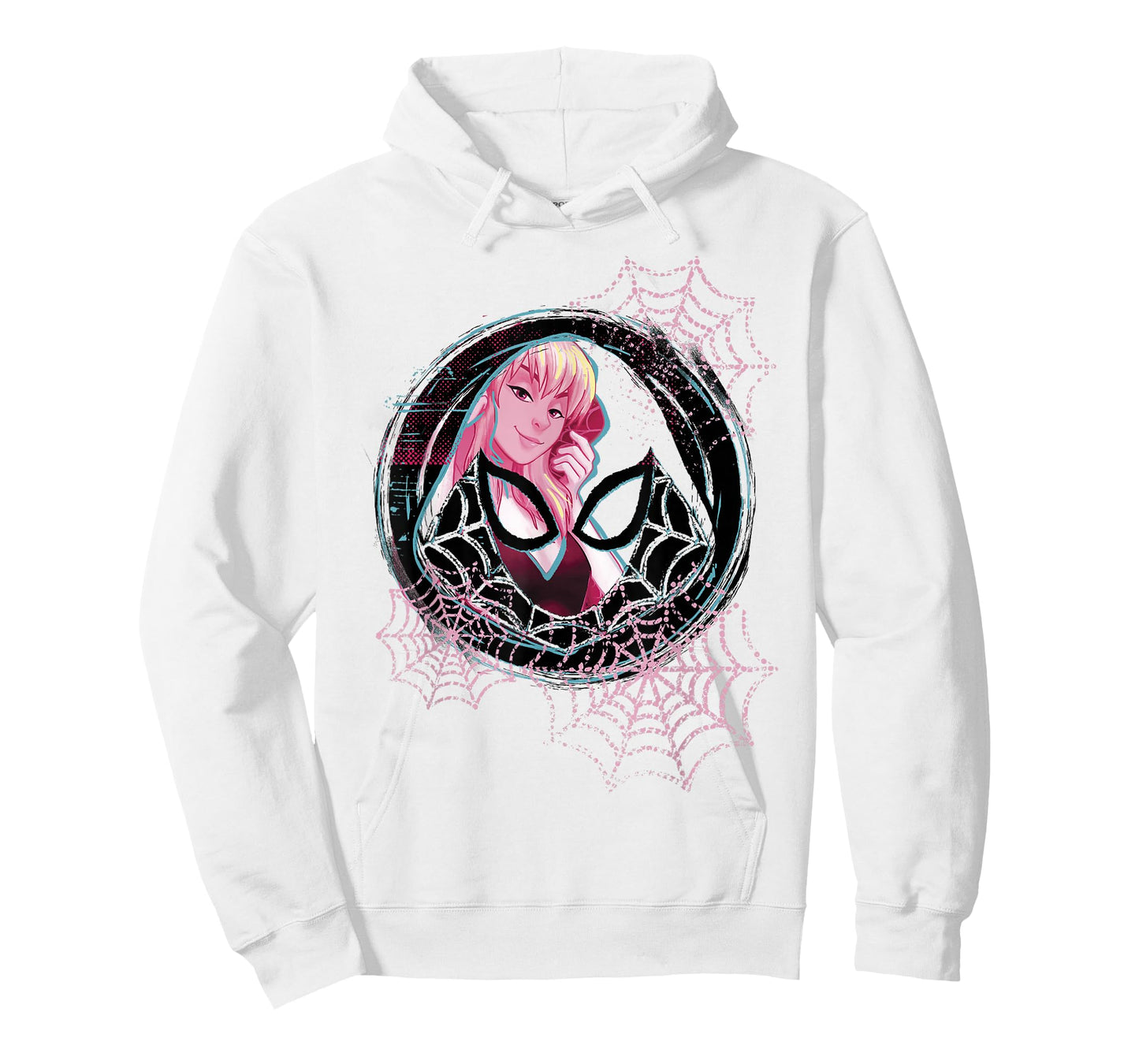 Marvel Ghost-Spider Gwen Background Badge Graphic T-Shirt T-Shirt