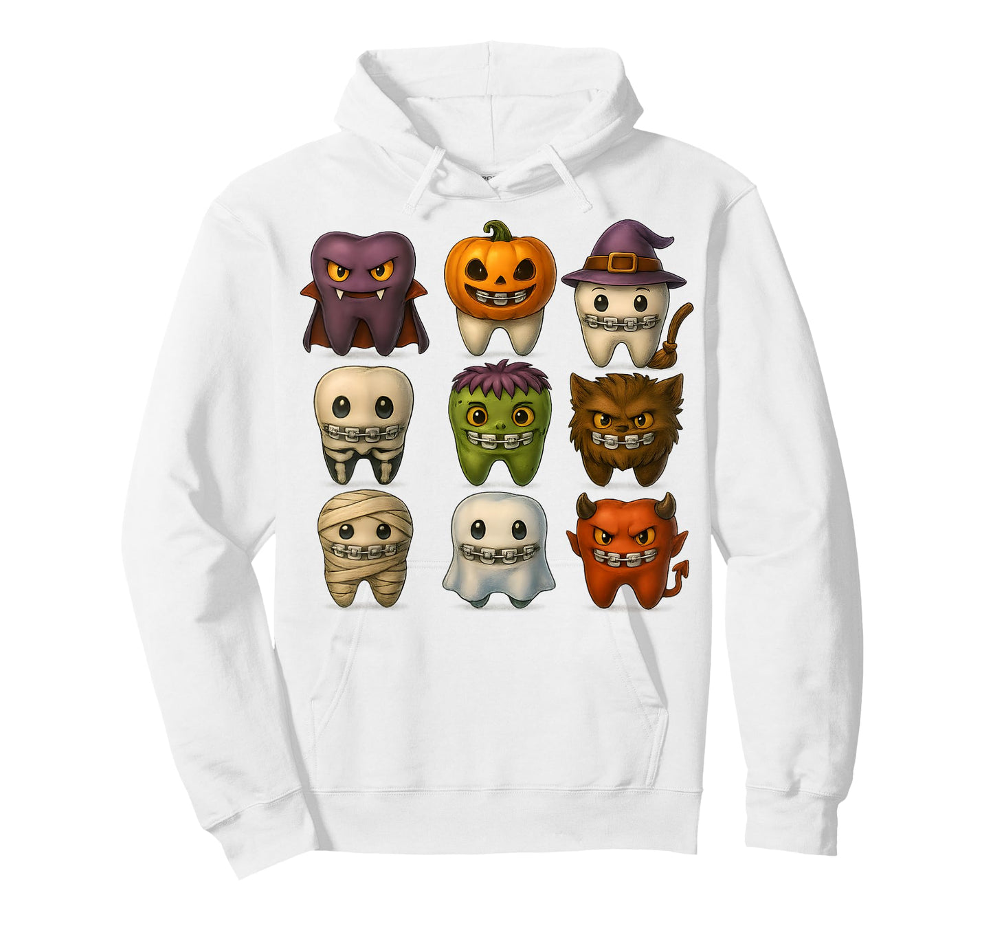 Funny Halloween Braces Squad Dentist Costume T-Shirt