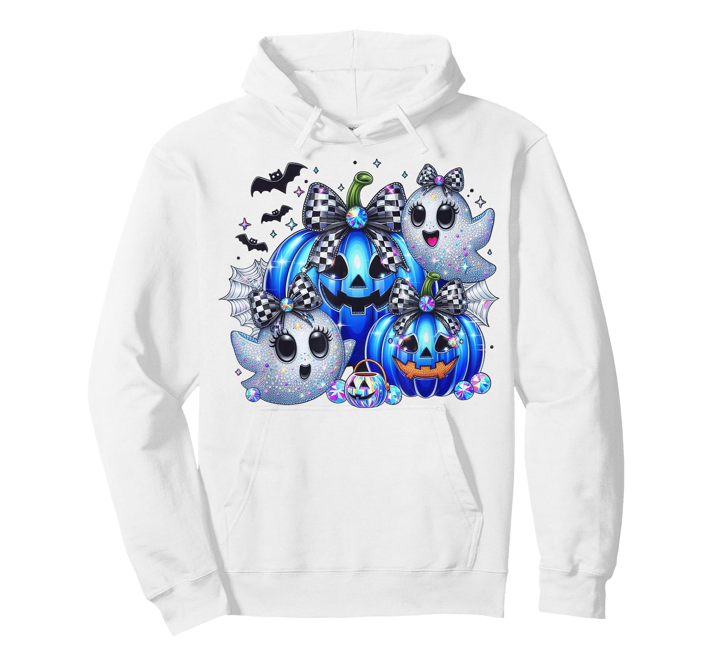 Vintage Dallas Ghost Cute Ghost Halloween Blue Pumpkin T-Shirt