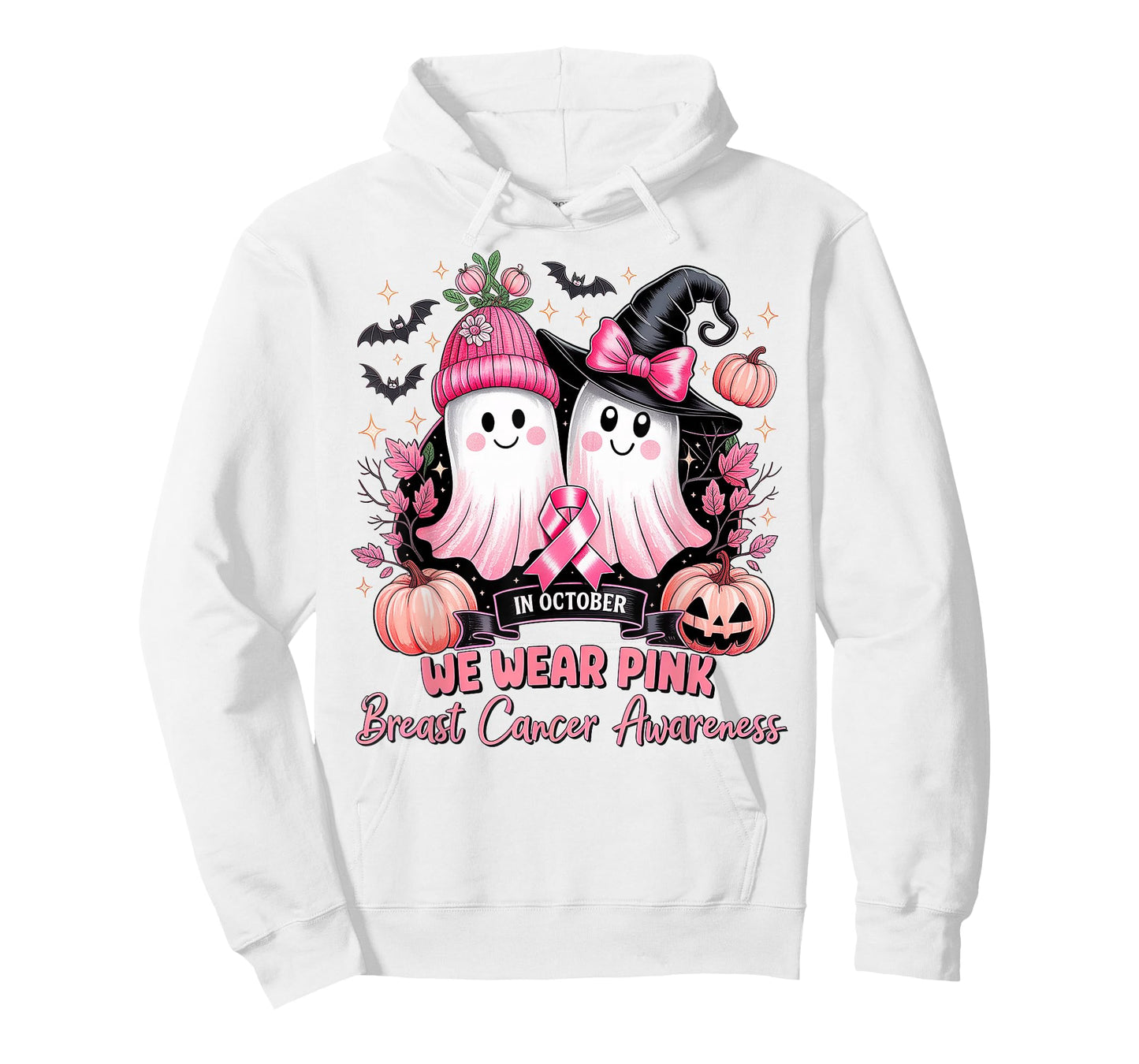 in October We Wear Pink Breast Cancer Awareness T-Shirt