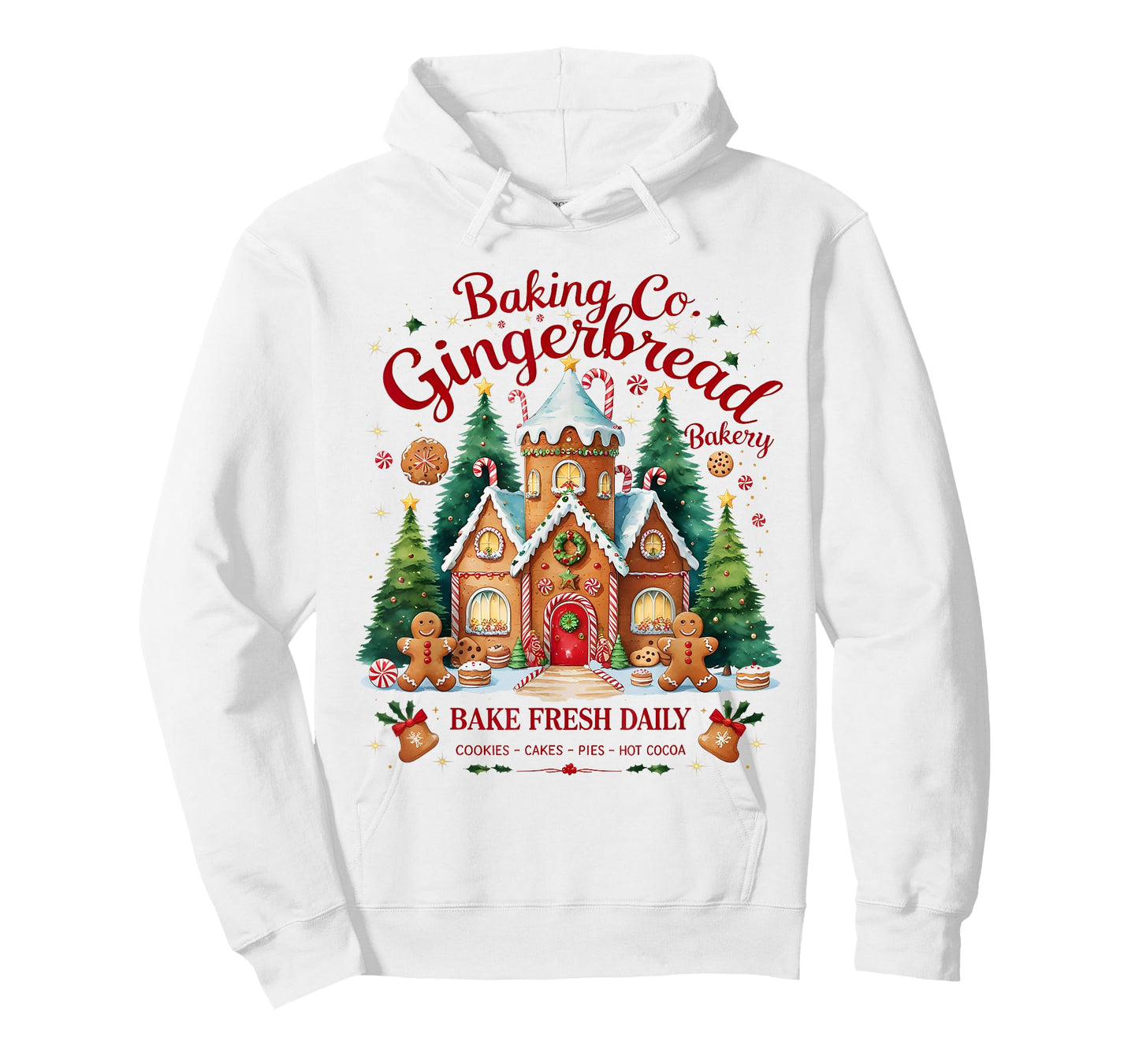 Gingerbread Baking Co Bake Fresh Daily Christmas T-Shirt