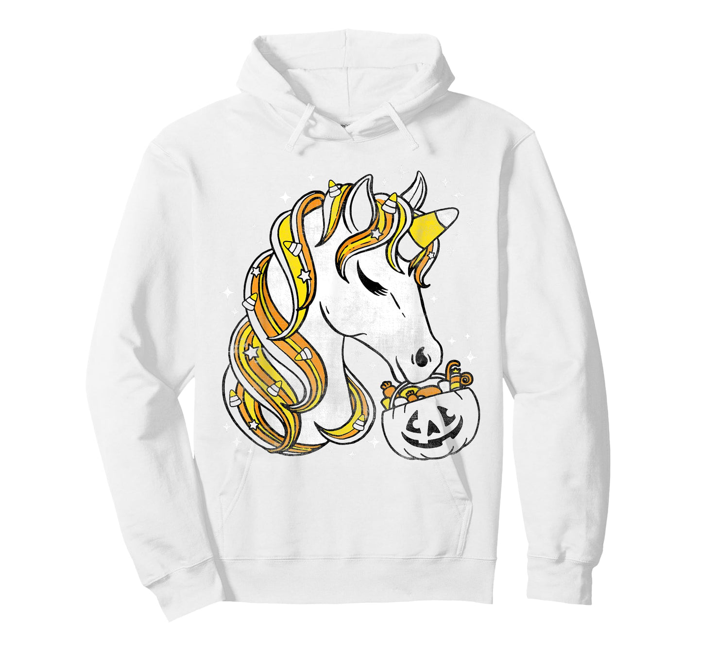 Cute Candy Corn Unicorn Halloween Top T-Shirt