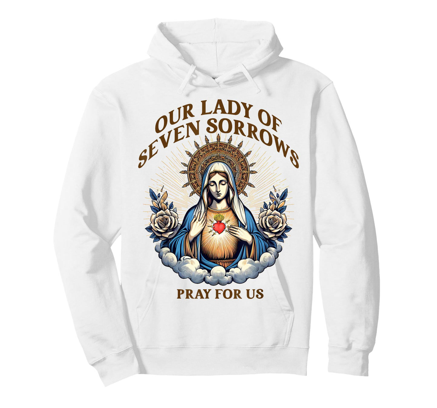 Blessed Virgin Mary Catholic Faith Our Lady Of Seven Sorrows T-Shirt
