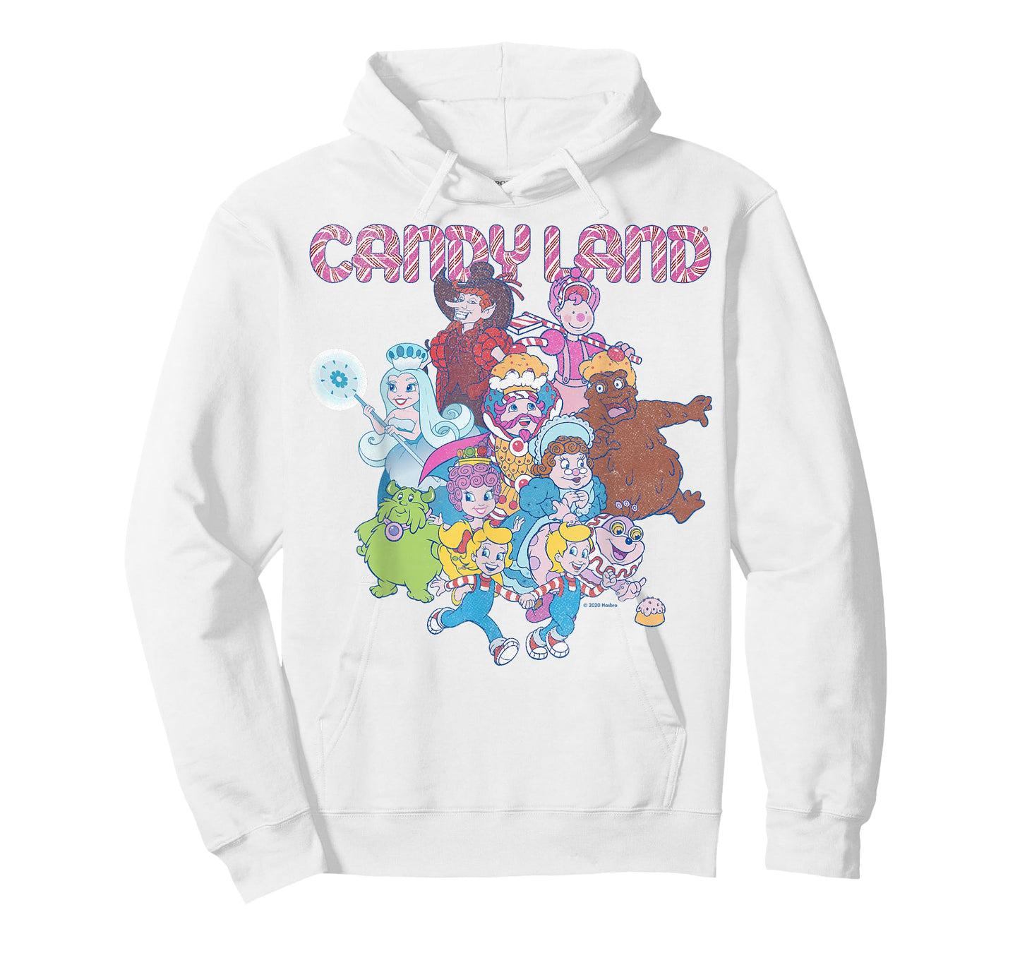Candy Land Retro Game Characters Group Shot Logo T-Shirt