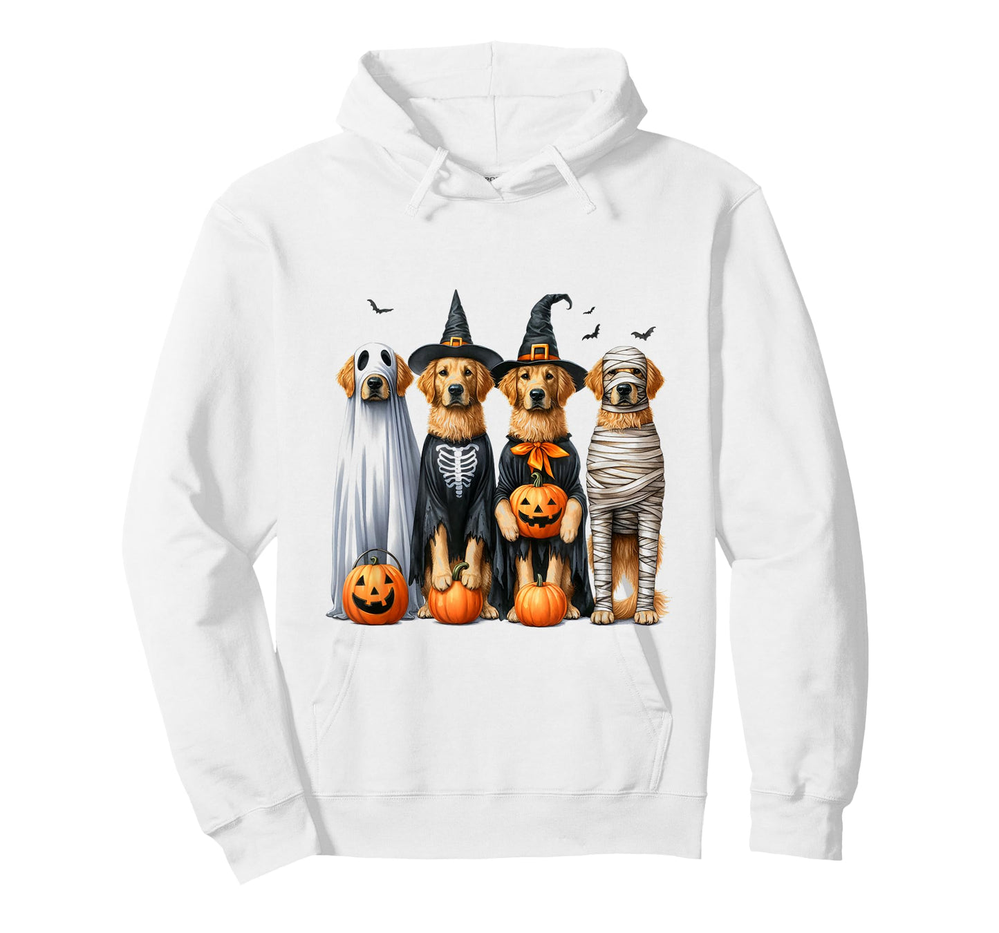 Golden Retriever Ghost Dog Funny Halloween T-Shirt