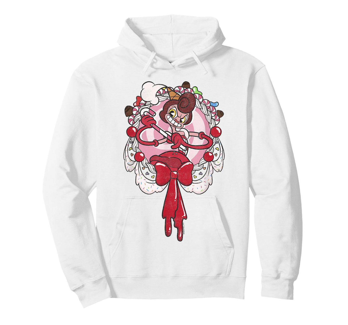 Cuphead Baroness Von Bon Bon Melting Candy Frame Portrait T-Shirt