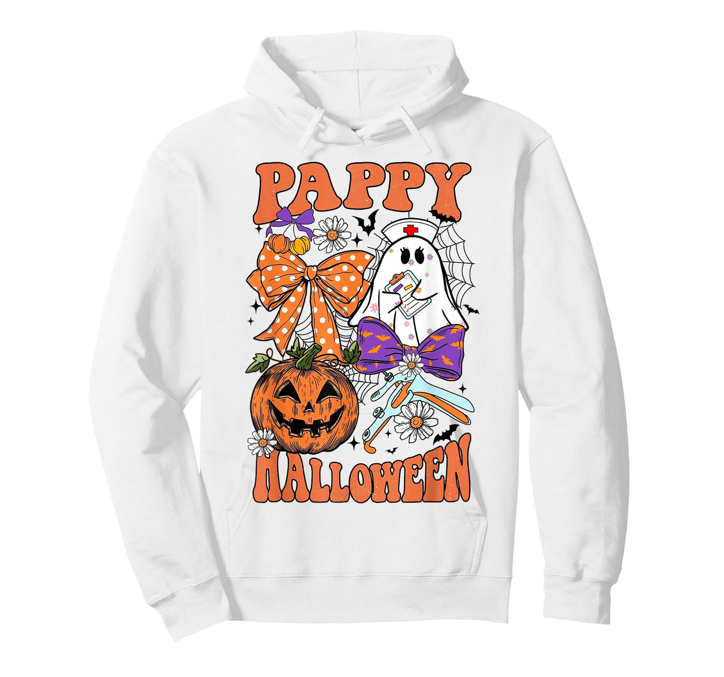 Pappy Halloween Ghost with Speculum Pumpkin Cute OBGYN Nurse T-Shirt