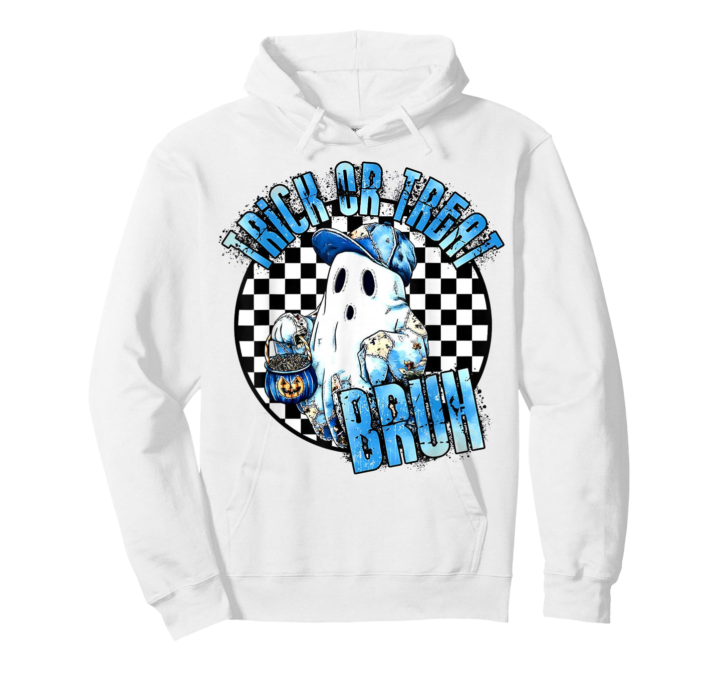 Bruh Ghost Halloween Cute Ghost Trick Or Treat Boys Kids T-Shirt
