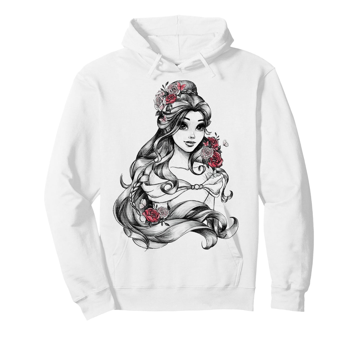 Disney Beauty and the Beast Belle Princess Rose Portrait T-Shirt