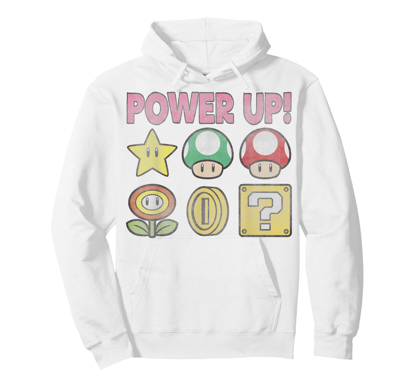 Nintendo Super Mario Power-Up Icons Vintage Graphic T-Shirt T-Shirt