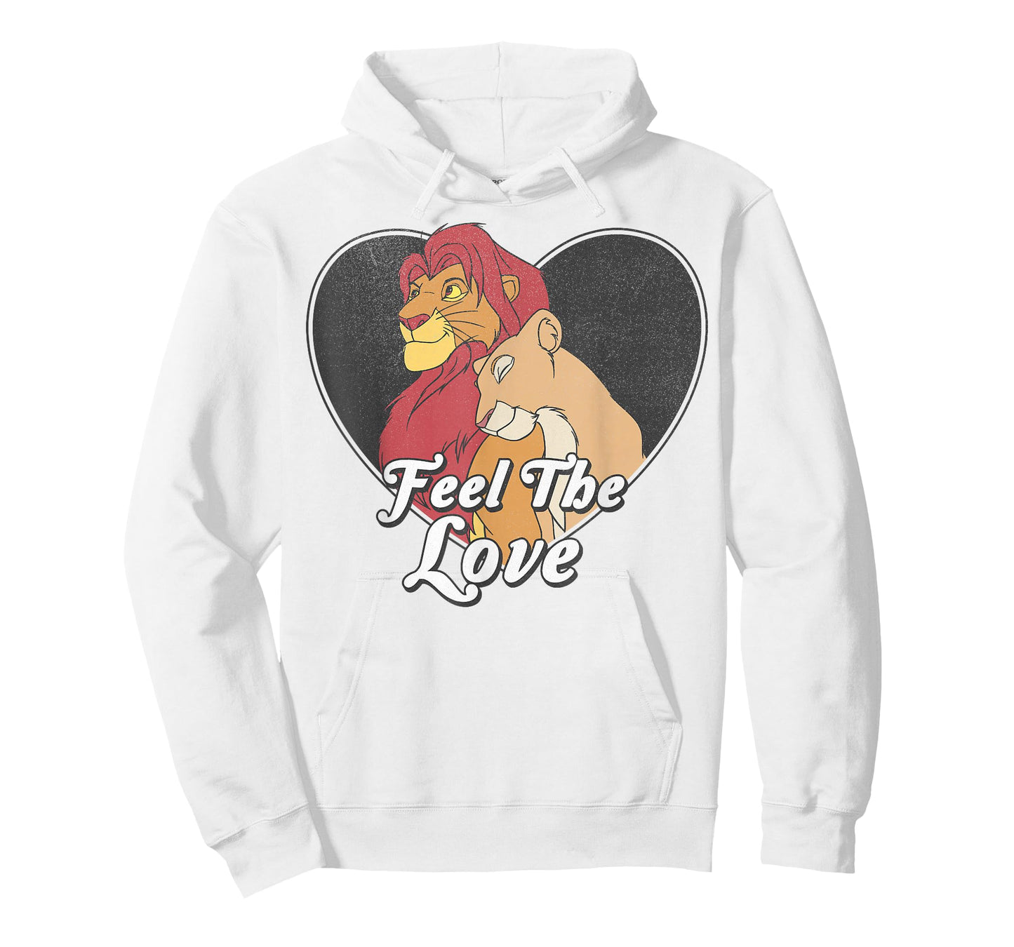 Disney Lion King Simba Nala Feel The Love Heart T-Shirt