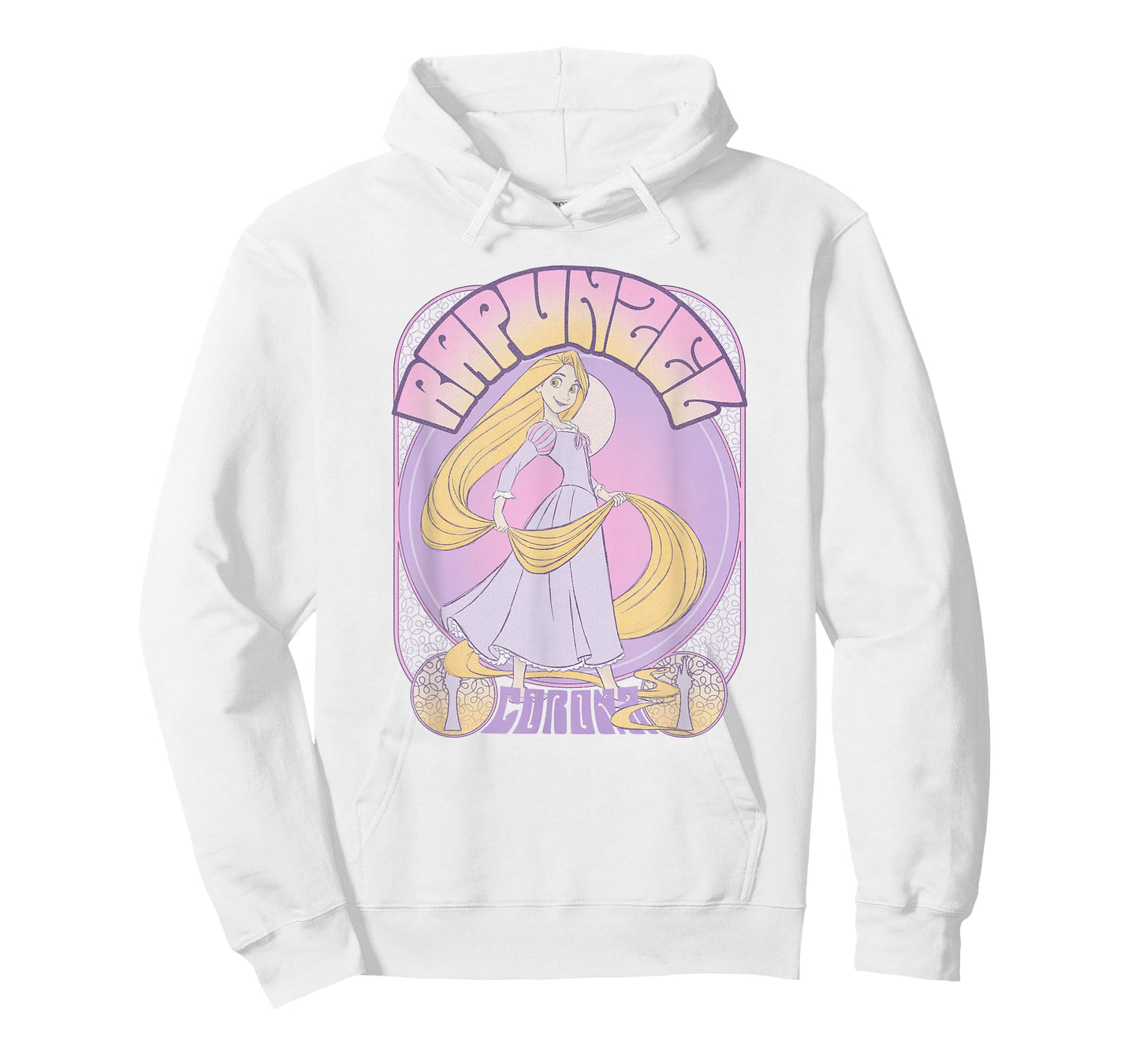 Disney Tangled Rapunzel Seventies Retro Poster T-Shirt Small