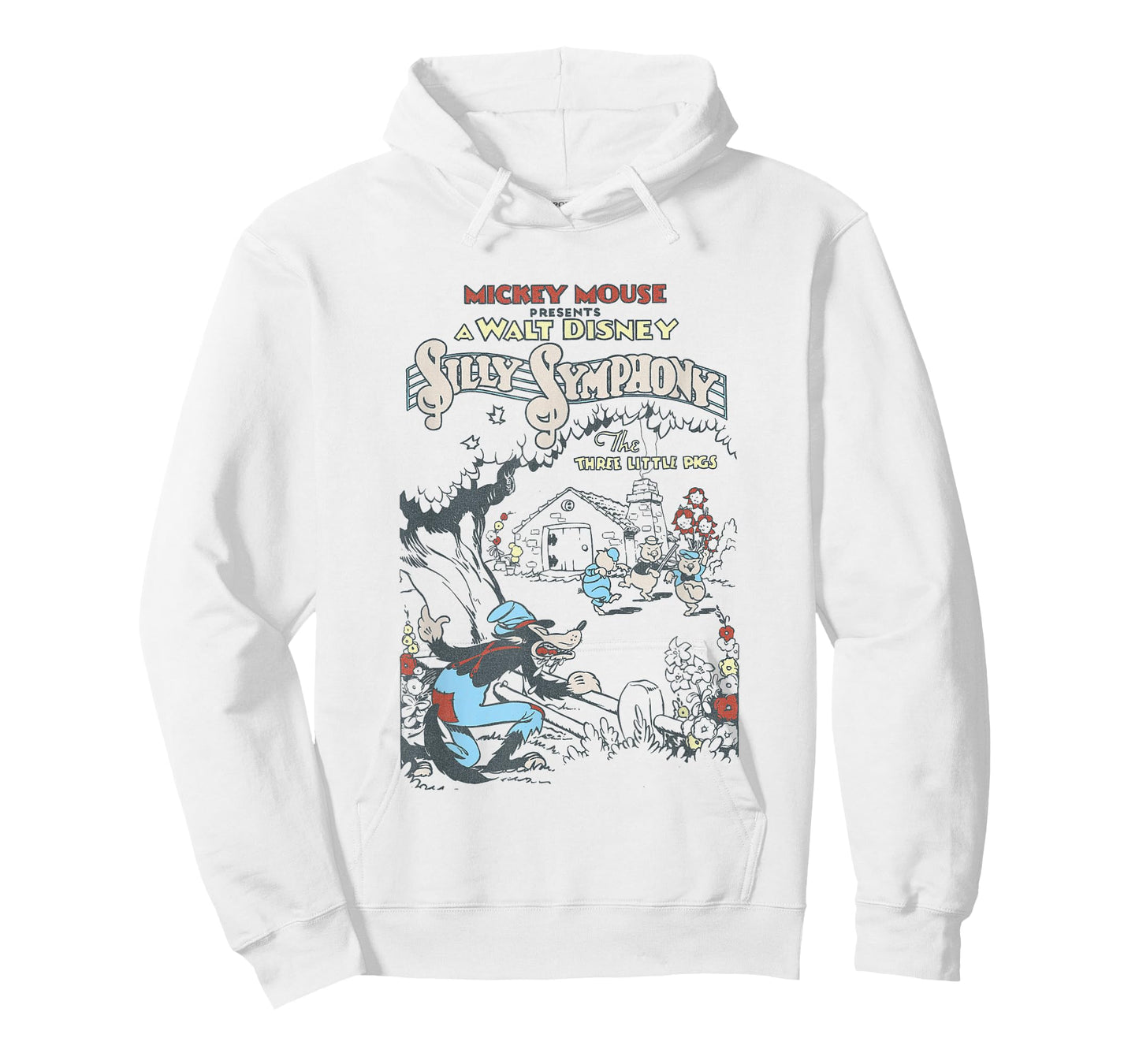 Disney Silly Symphonies Present The Three Little Pigs Retro T-Shirt