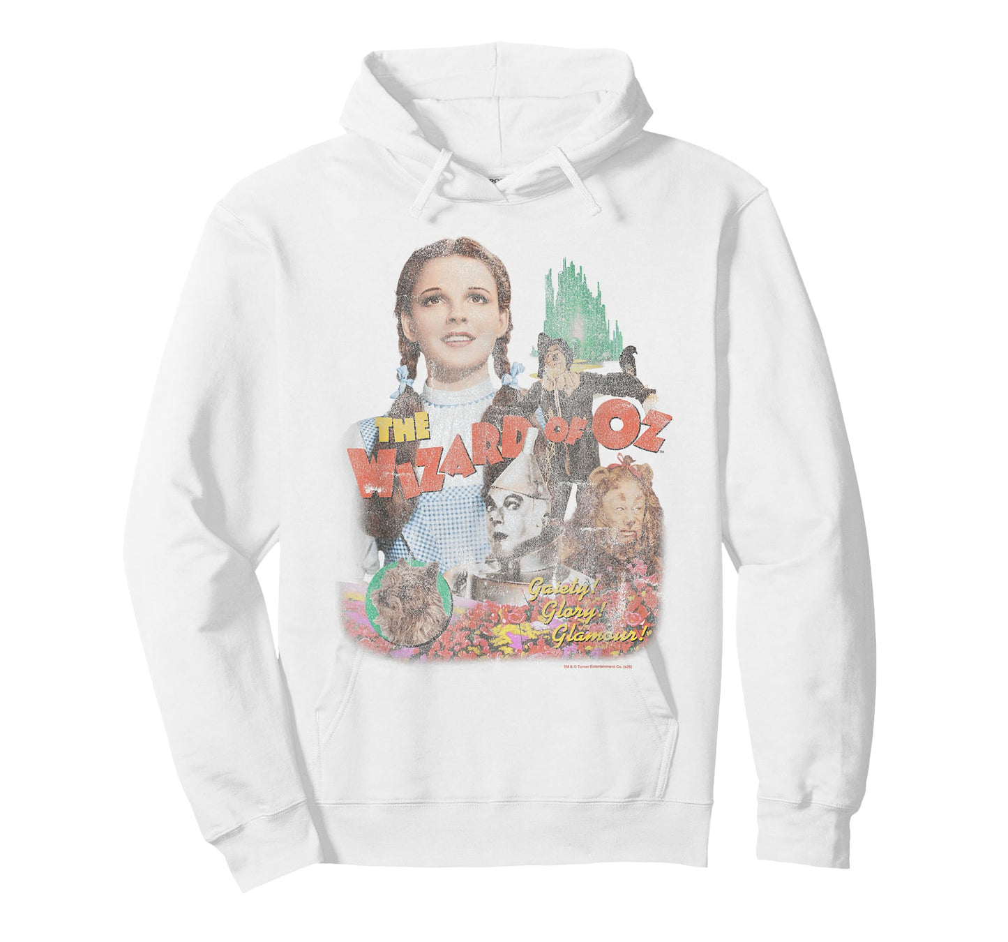 Wizard of Oz Vintage Distressed Film Poster with Cast Movie T-Shirt