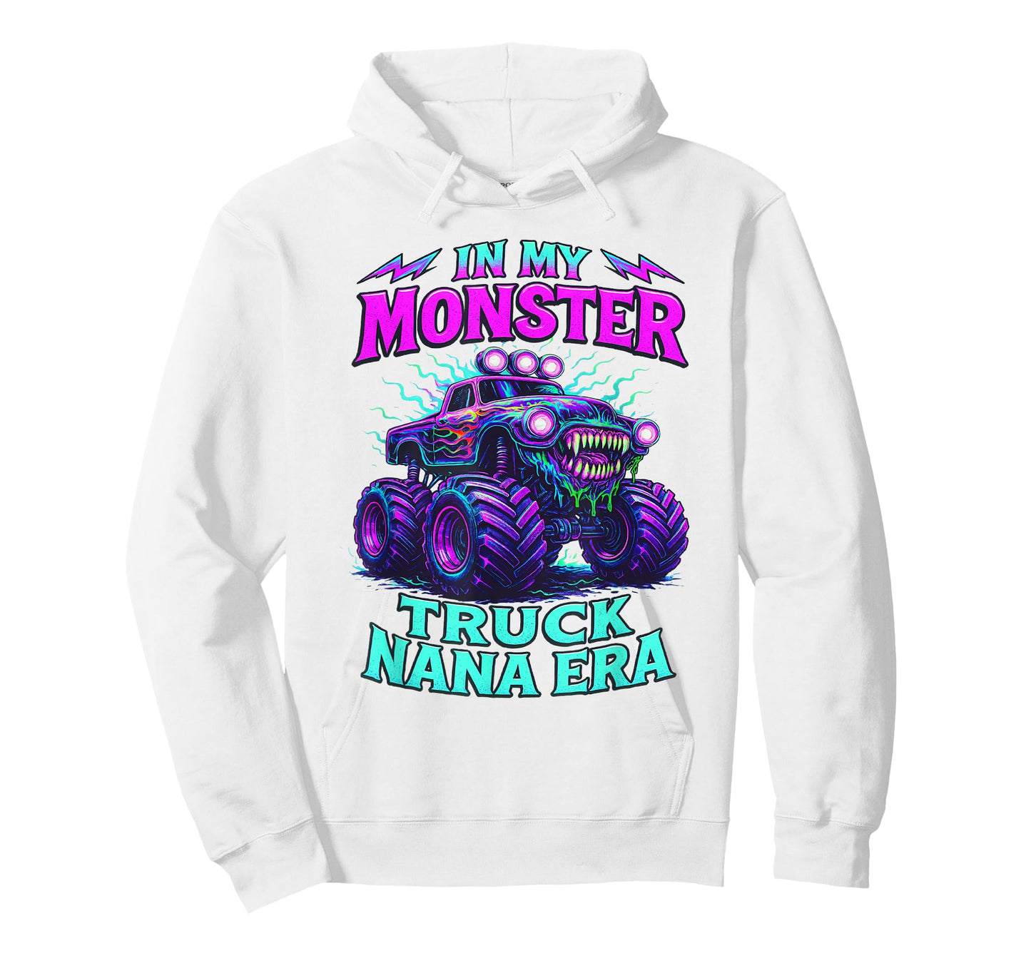 In My Monster Truck Nana Era Funny Monster Truck Mom T-Shirt