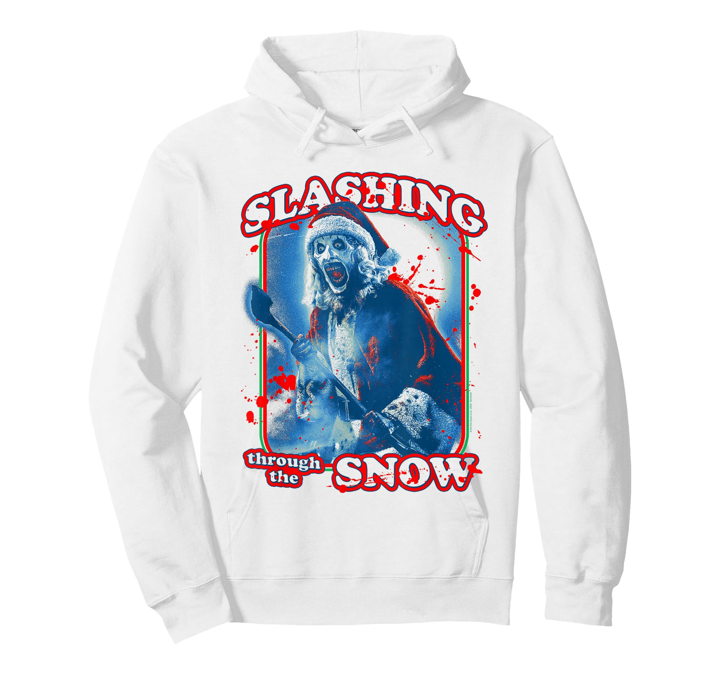 Terrifier Slashing Through The Snow Christmas Horror Movie T-Shirt