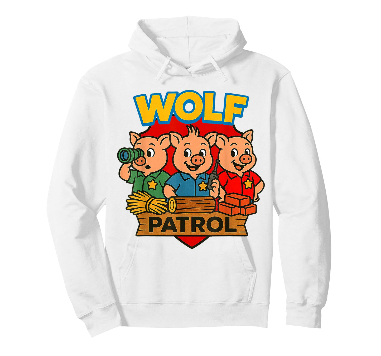 Three Little Pigs- Wolf Patrol, Cute and funny T-Shirt