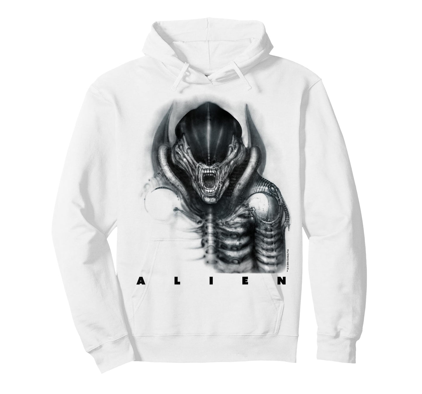 Aliens Iconic Epic Xenomorph Faded Big Chest Epic Portrait T-Shirt