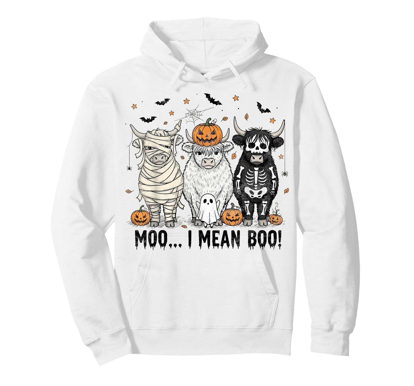 Ghost Cow Moo I Mean Boo Funny Halloween Costume Cow Lovers T-Shirt