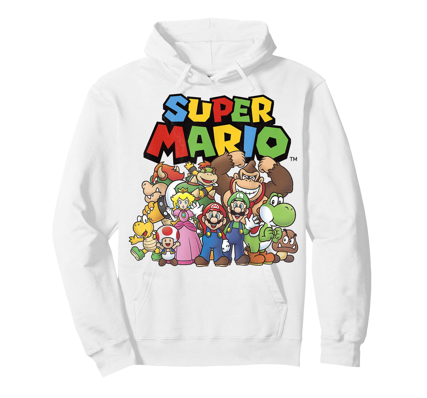 Super Mario Full Cast Group Shot Classic Graphic T-Shirt T-Shirt