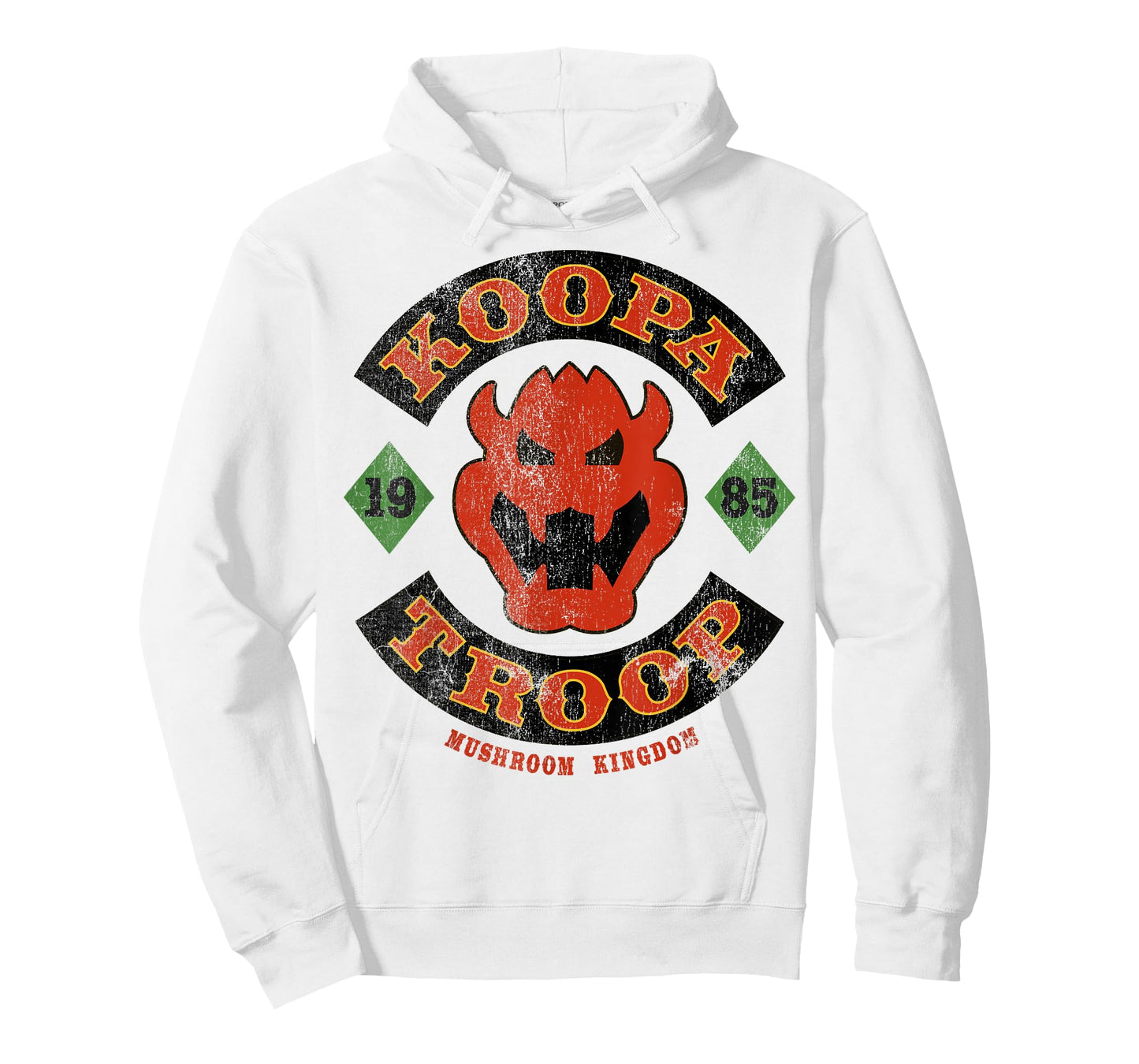 Super Mario Bros Bowser Koopa Troop Vintage Distressed T-Shirt