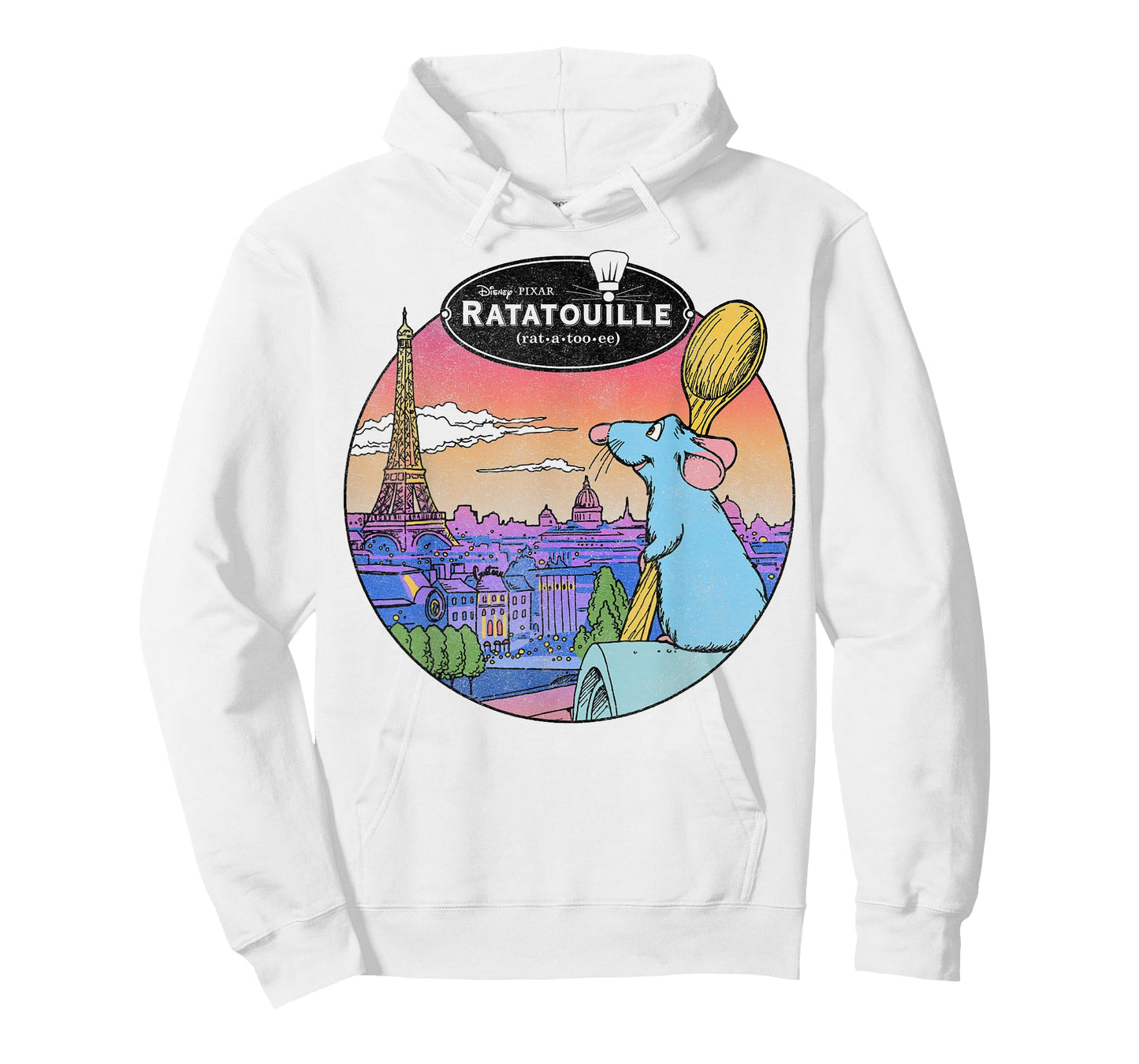 Disney Pixar Ratatouille Remy and Paris Logo T-Shirt