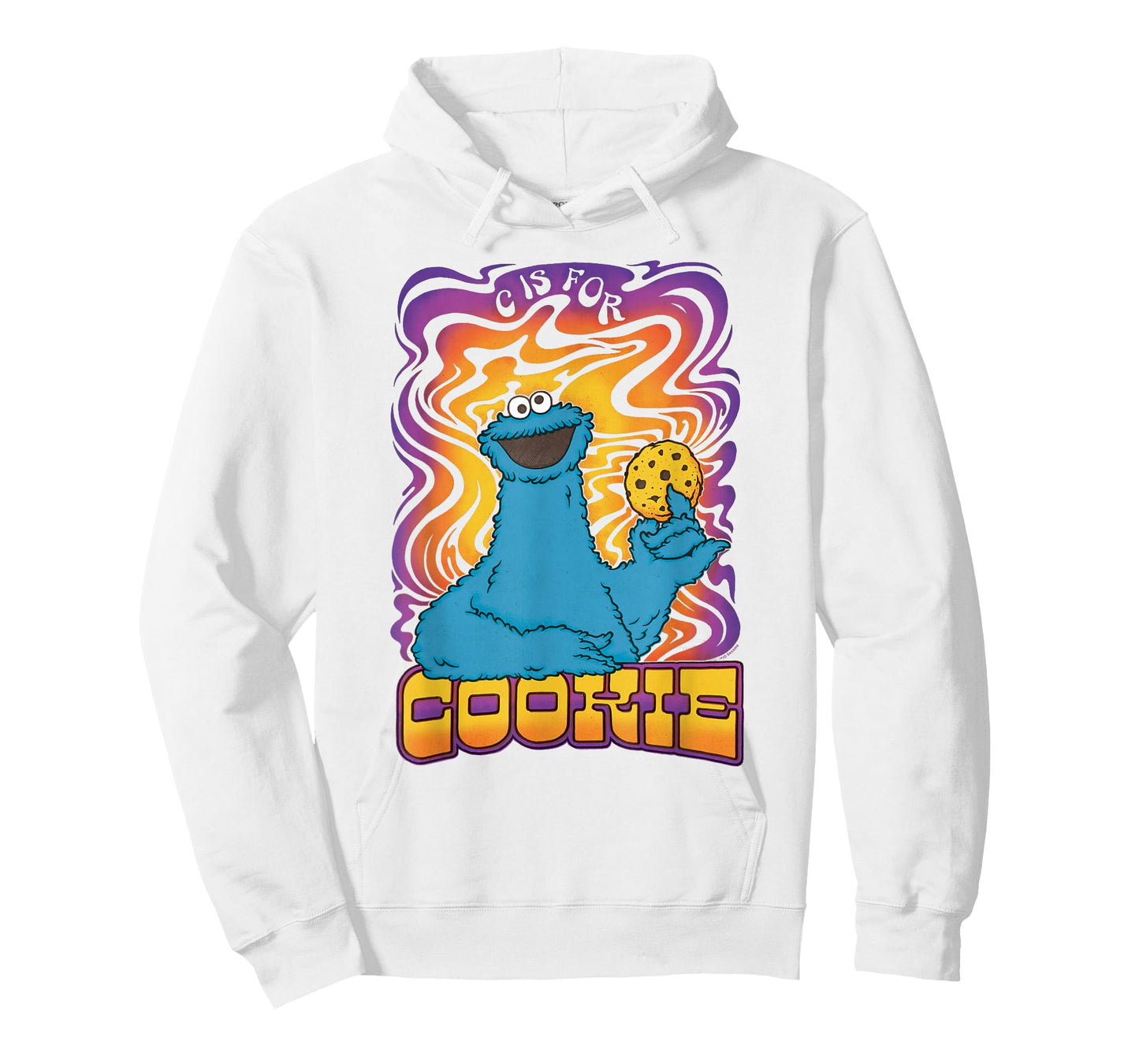 Sesame Street Psychedelic Cookie Monster C Is For Cookie T-Shirt